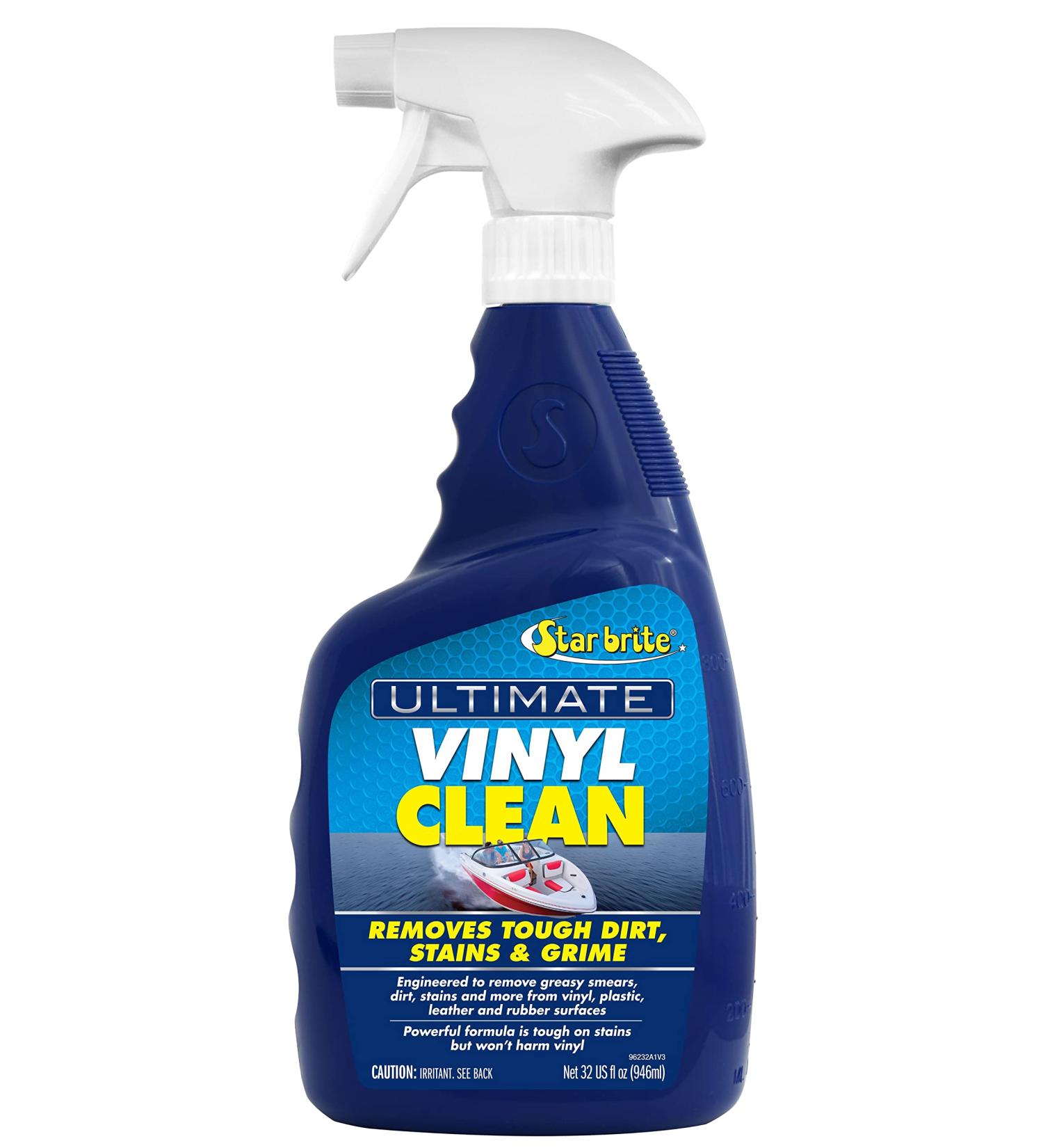 STAR BRITE Ultimate Vinyl Clean Spray 32oz - Multi-Surface Cleaner for Auto, RV, Home & Boat Upholstery - Interior & Exterior Trim - Vinyl, Rubber, Leather, Plastic - 096232 - Buy Online on GoSupps.com