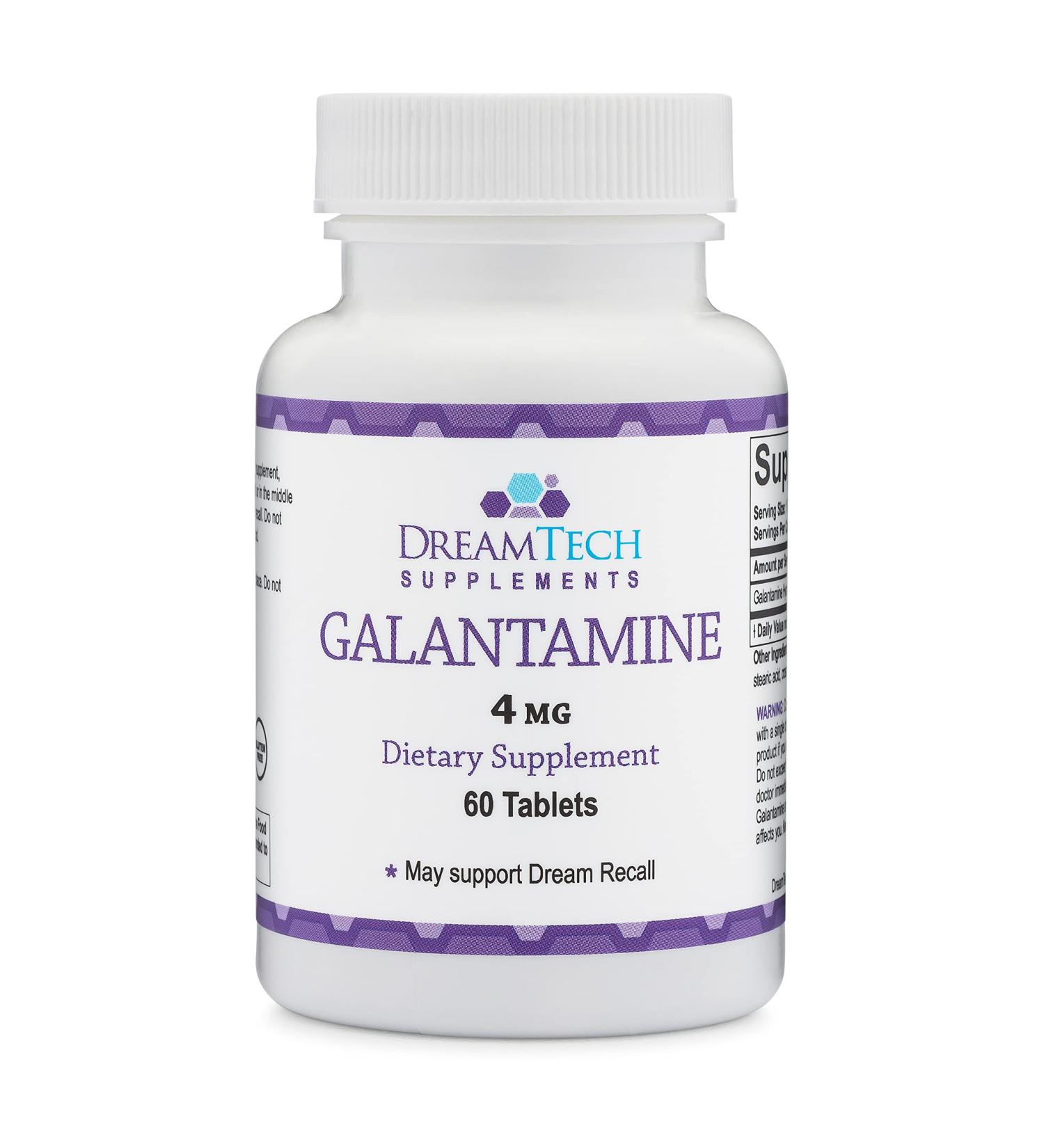 Galantamine 4mg - 60 Tablets for Dream Recall & Lucid Dreaming - Buy Online on GoSupps.com