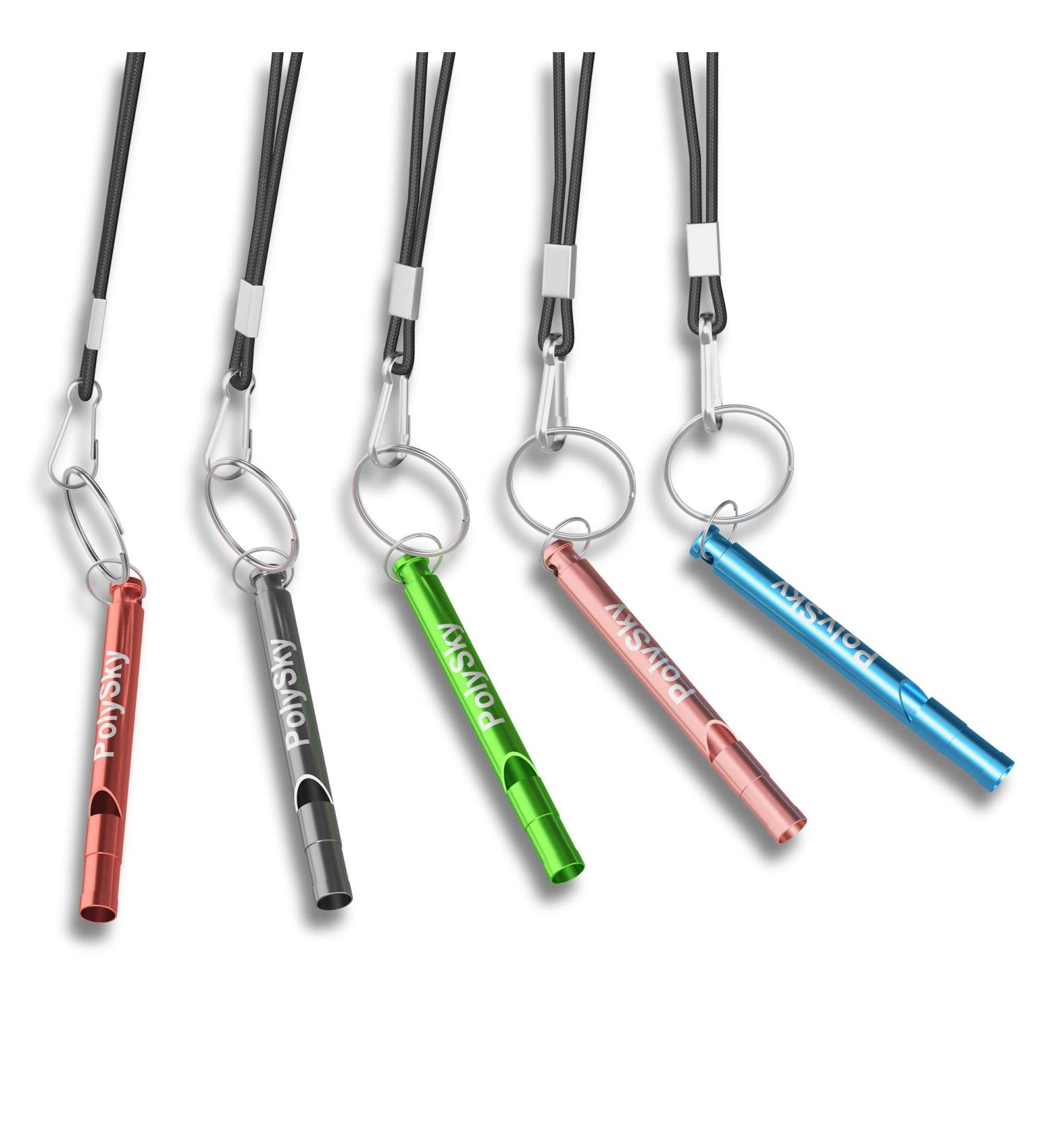 Shop Pokzon Trillerpipe - Aluminum Whistle Pipes with Key Rings for Outdoor Camping Hiking & Emergency | Fast International Shipping - Buy Online on GoSupps.com