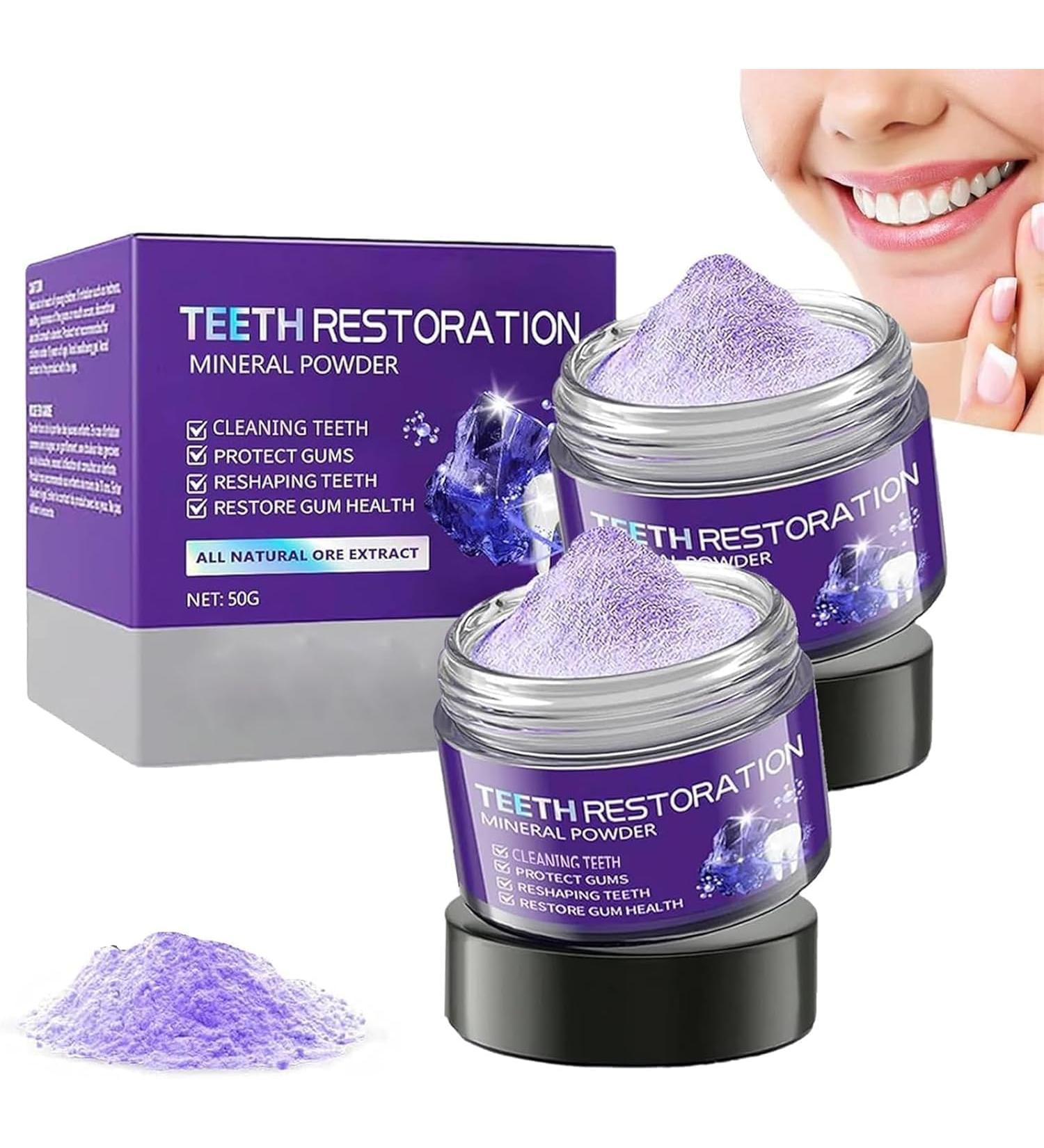 2PC Mineral Powder for Tooth Restoration GarageLine Mineral Powder for Teeth Mineral Powder for Teeth Mineral Powder for Tooth Restoration Protects Gums - Buy Online on GoSupps.com