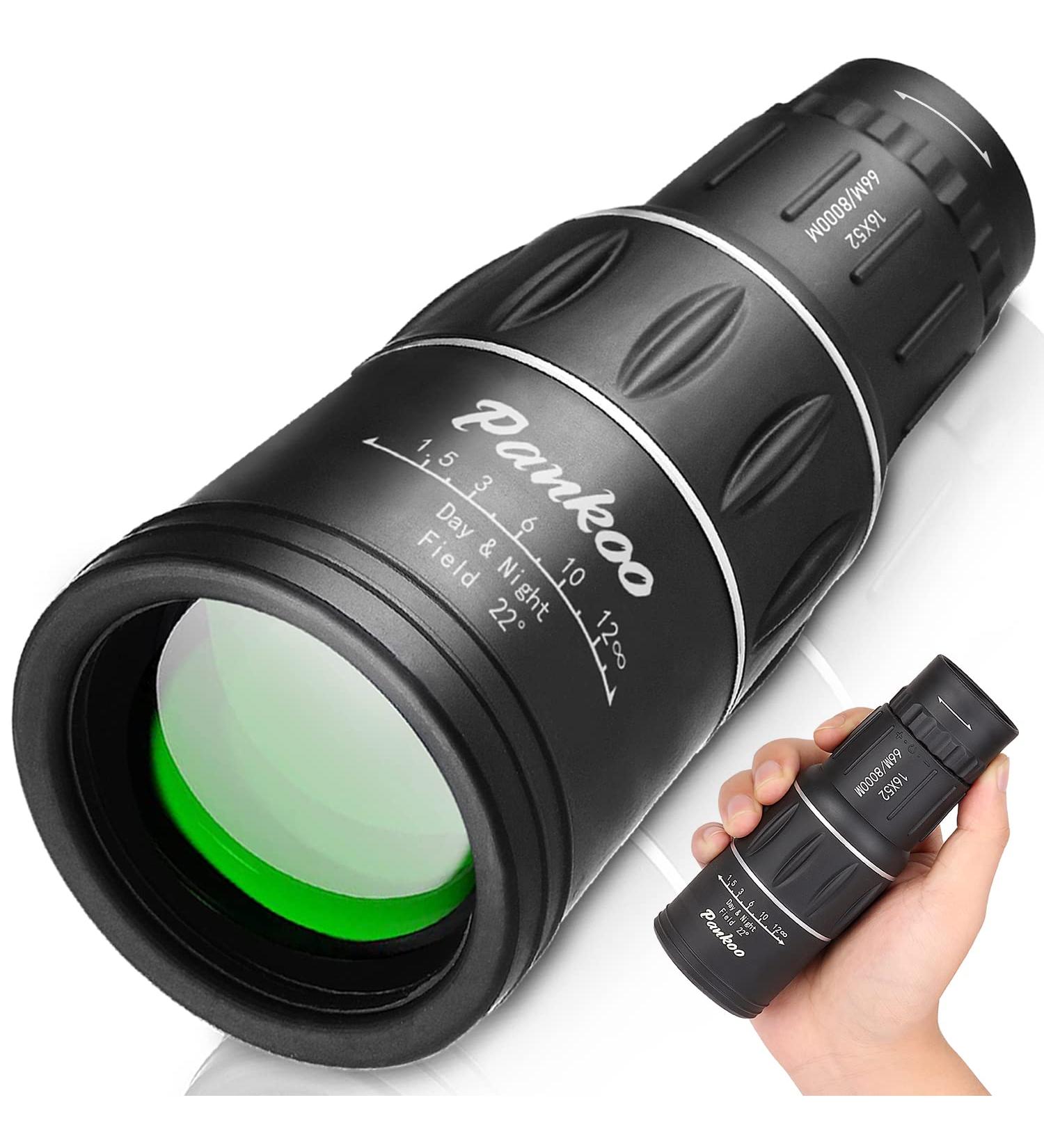 16X52 High Powered Monocular Telescope for Adults - Compact HD Monocular Scope for Bird Watching, Hiking & Travel - Great Gift Idea - Buy Online on GoSupps.com