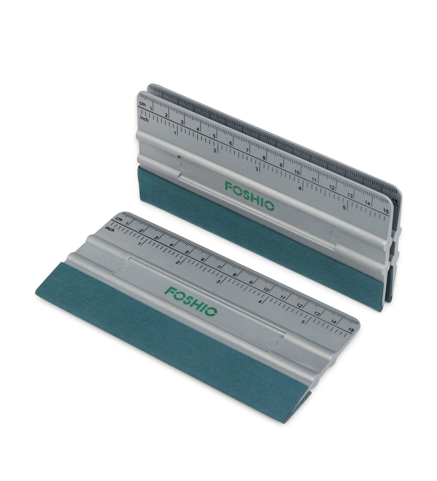FOSHIO Car Vinyl Wrapping 6-inch Felt Squeegee with Length Measurement (Inch and CM) 3 Pack - Buy Online on GoSupps.com