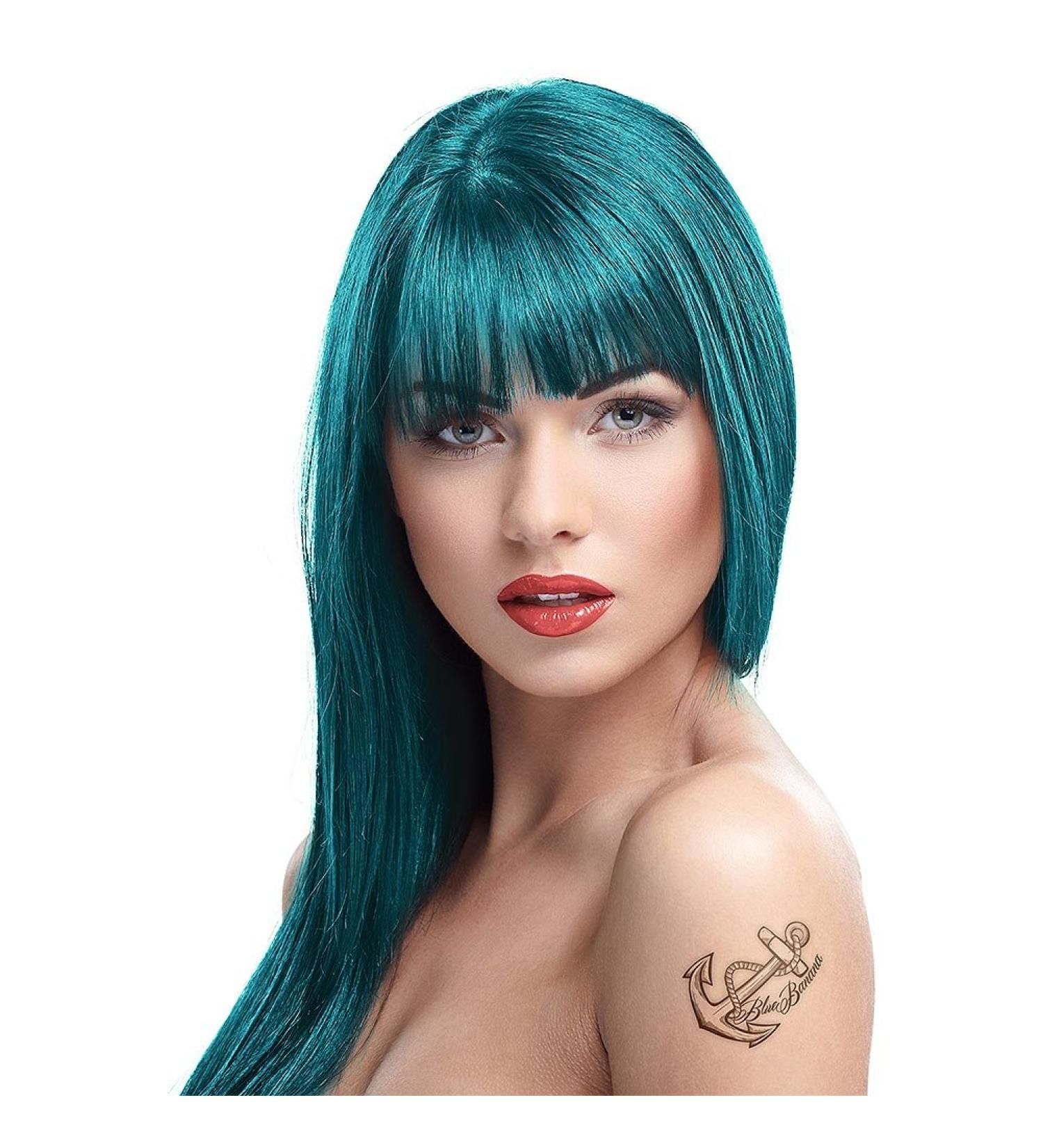 Crazy Colour Semi Permanent Hair Colour Cream 100 ml (Peacock Blue 45) Blue 100 ml (Pack of 1)