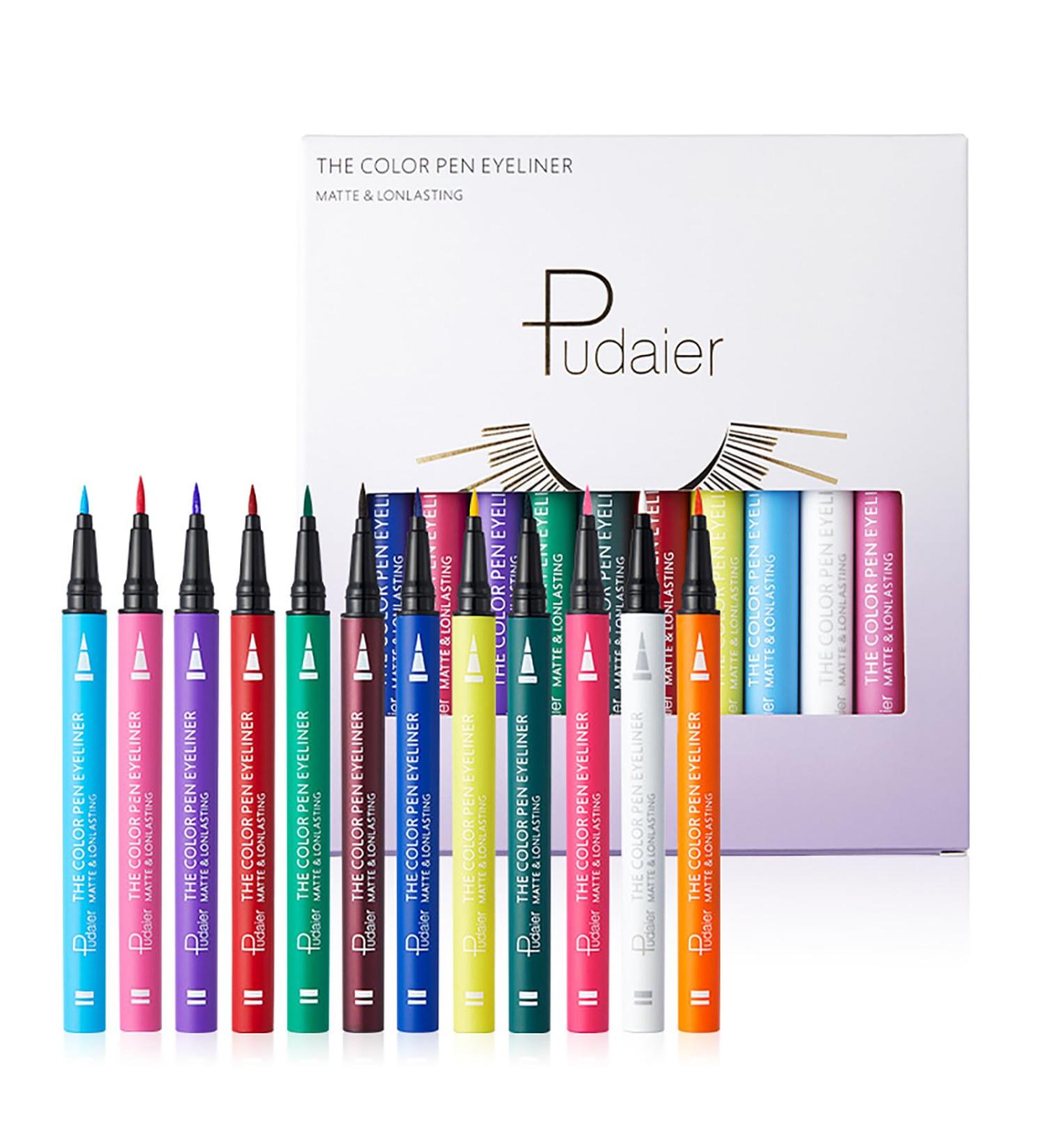 12 Colored Eyeliners Pen Set Waterproof Smudge-Proof Eye Shadow Pencil Liquid Eyeliner Makeup Set Long-Lasting High Pigmented Rainbow Eyeliner Pencils Kit Glitter Eye Liners for Women #39*12colour - Buy Online on GoSupps.com