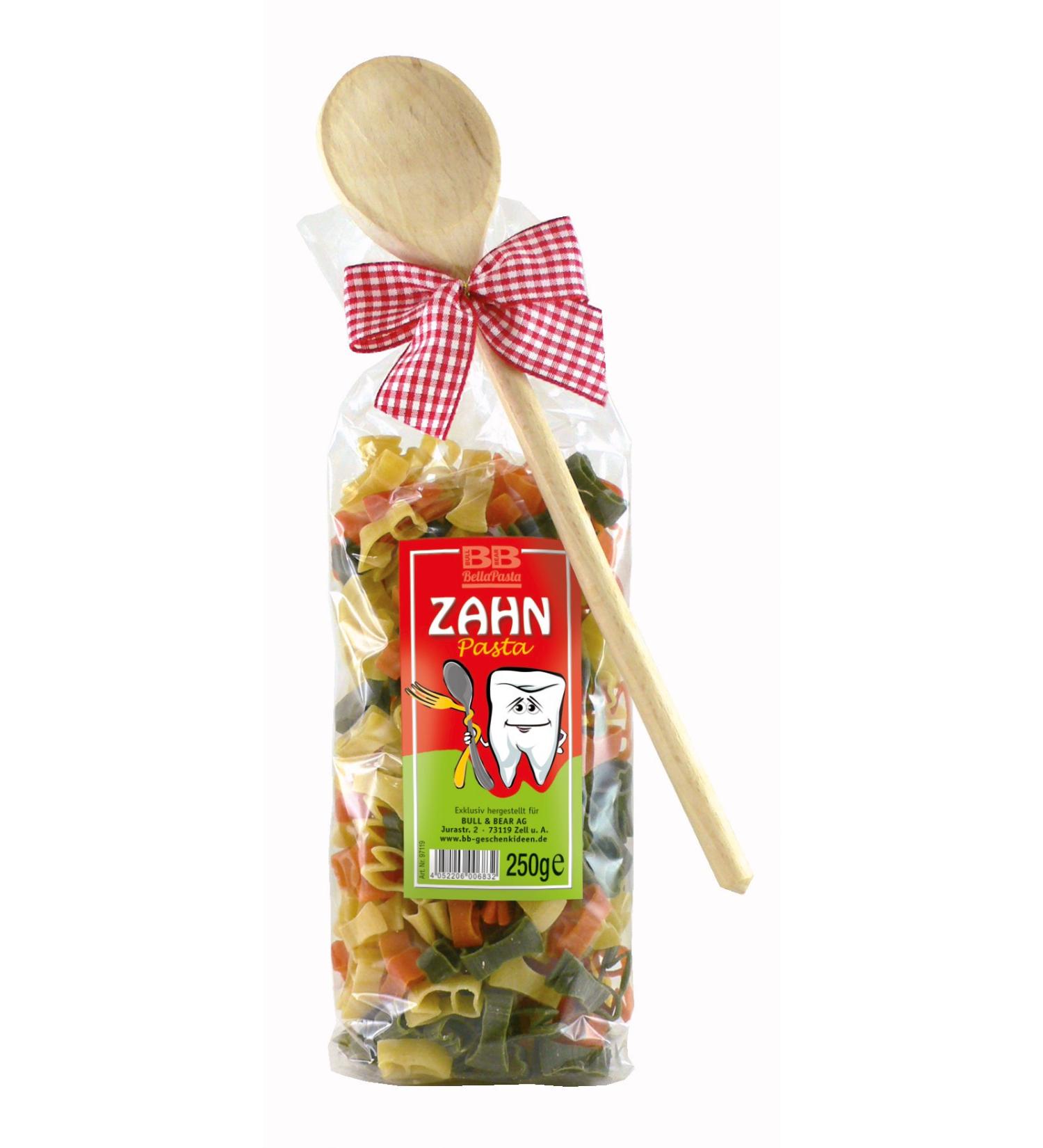 Handmade Bull & Bear Colored Noodles 250g - Durum Wheat Semolina Pasta Gift with Wooden Spoon | International Shipping - Buy Online on GoSupps.com