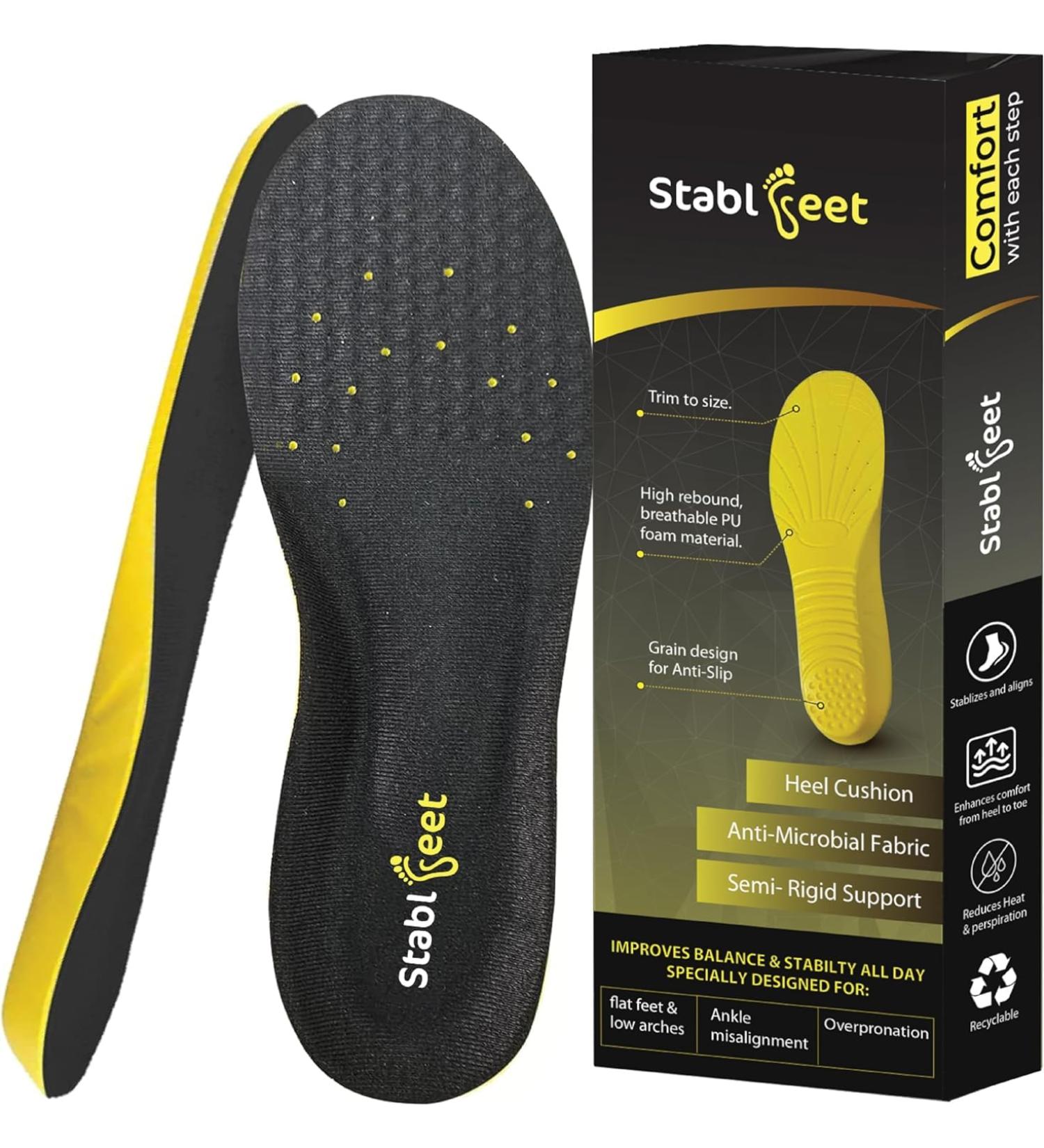 Plantar Fasciitis Insoles for Men & Women - High Arch Orthotic Inserts for Flat Feet | All-Day Comfort & Support - Buy Online on GoSupps.com