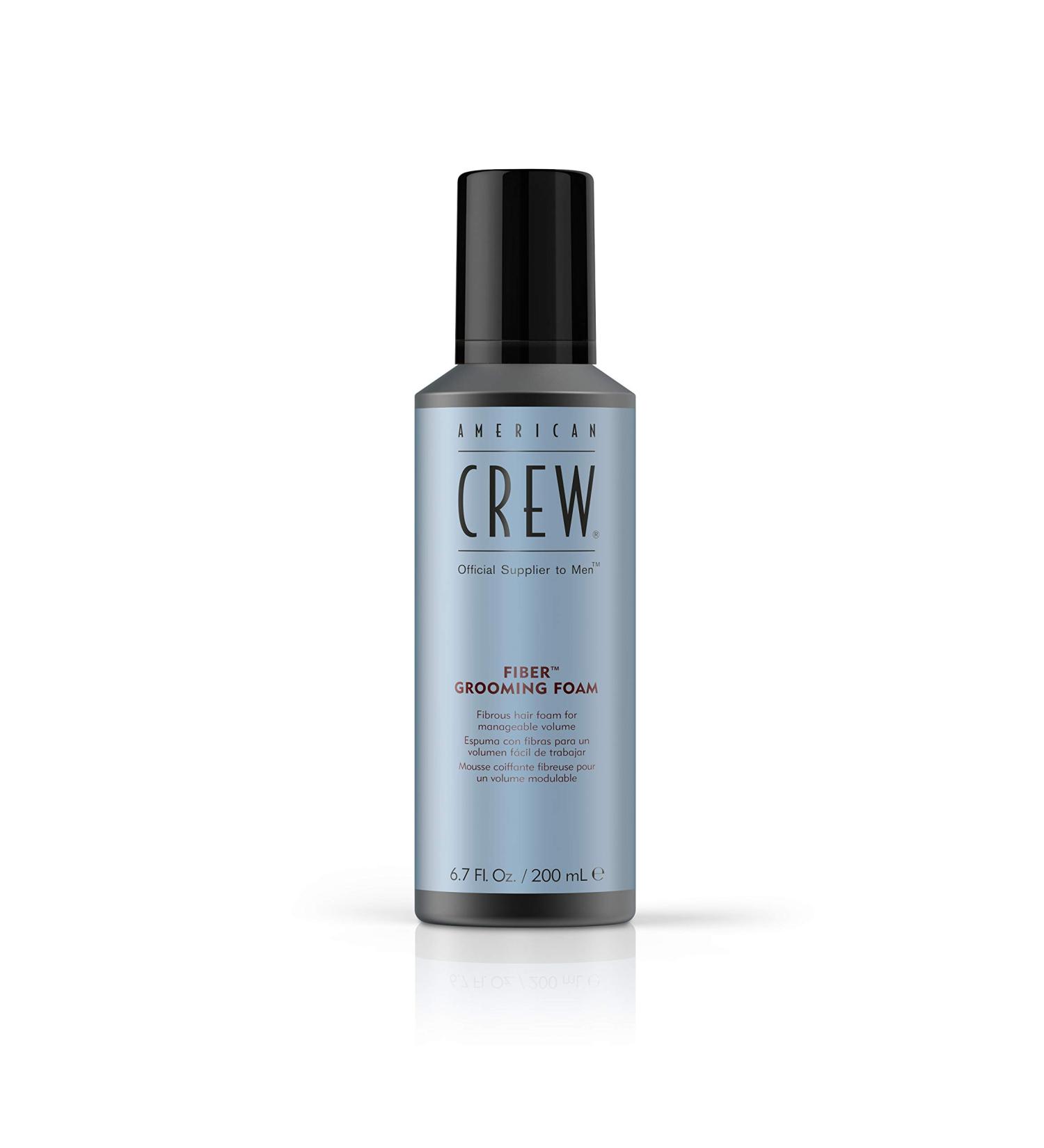 Men's Hair Fiber Grooming Foam by American Crew, Like Hair Gel, 6.7 Fl Oz