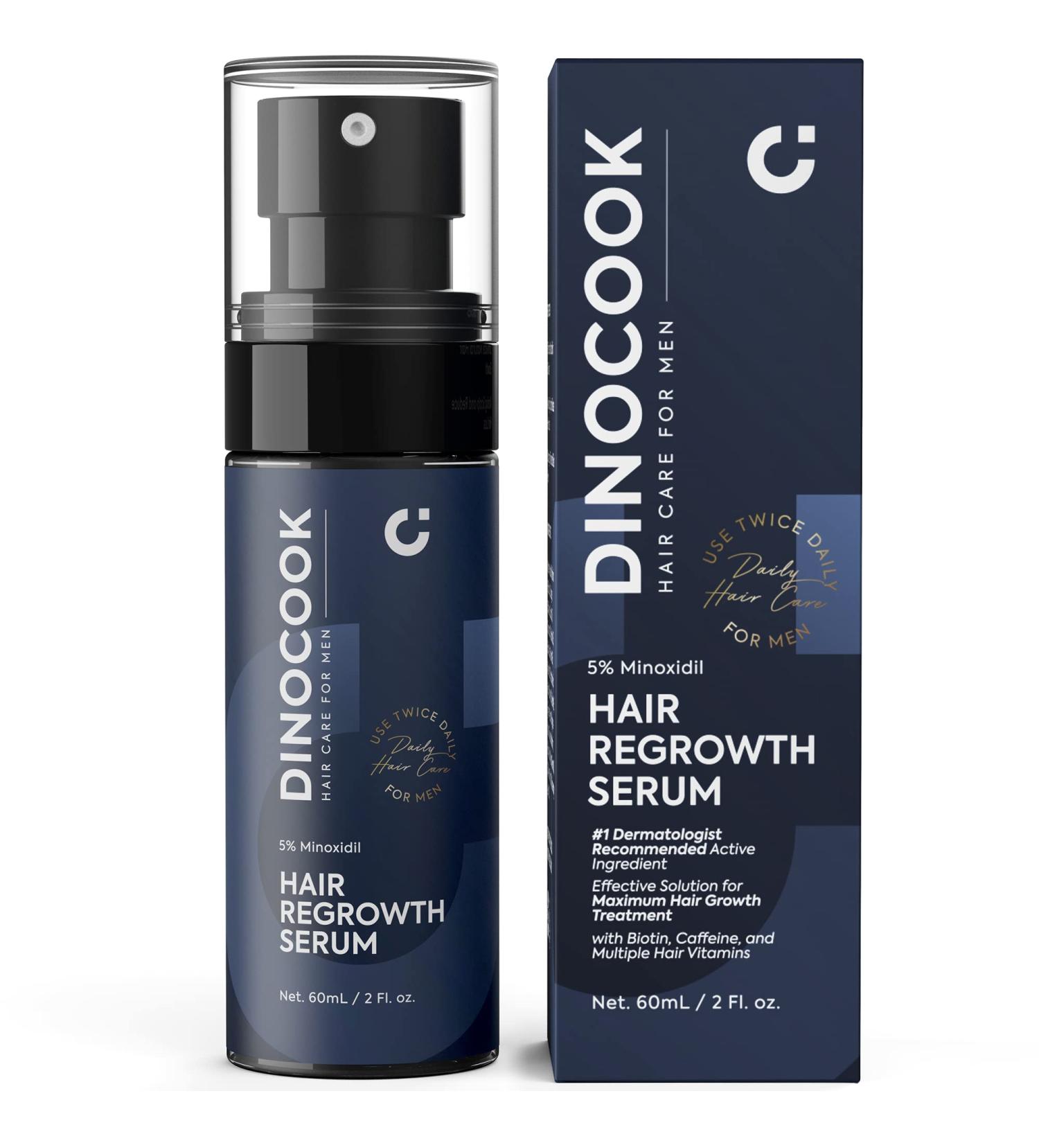 Men's Extra Strength 5% Minoxidil Hair Regrowth Treatment Spray with DHT Blocker - Hair Growth Serum with Vitamins for Thinning Hair - Minoxidil 5% Formula - Buy Online on GoSupps.com