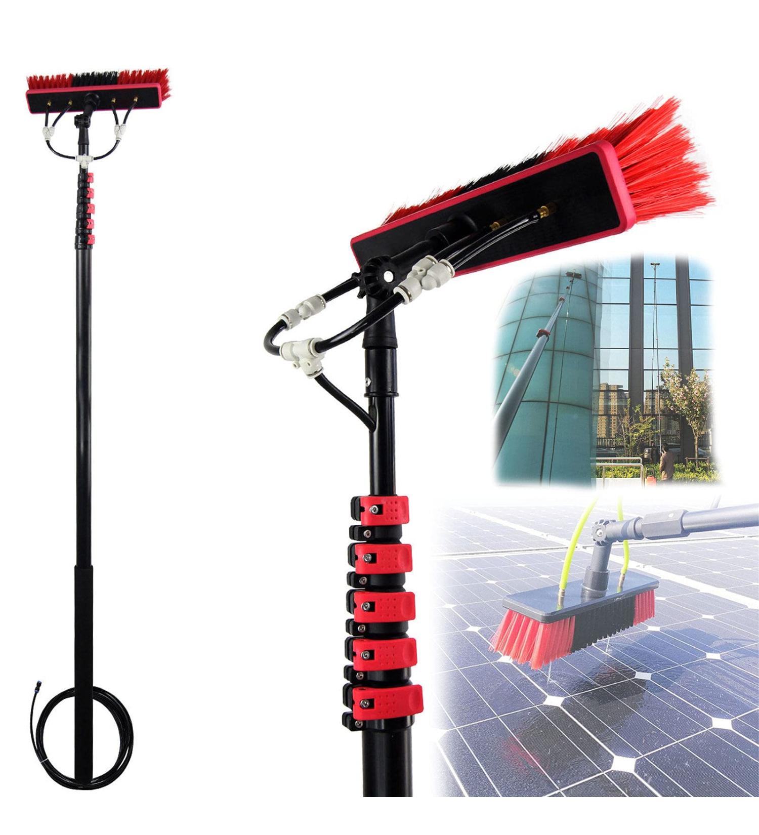 Window Cleaning Pole Window Cleaner Kit Washing Set Equipment Telesextension Pole Cleaning Kit for Window Cleaning Photovoltaic Panel Cleaning Trucks/24Ft/7.2M 35cm Brush Head 4M/13FT - Buy Online on GoSupps.com