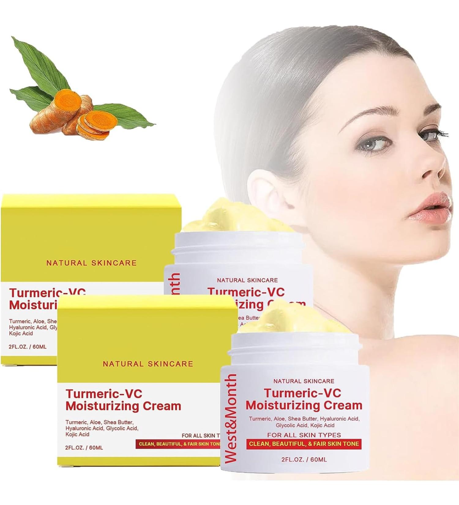 EXQST Whitening Cream with Turmeric-Vc Whitening Cream for Intimate Area Whitening Cream for Dark Skin Dark Spot Corrector Cream with Turmeric Cream - Buy Online on GoSupps.com