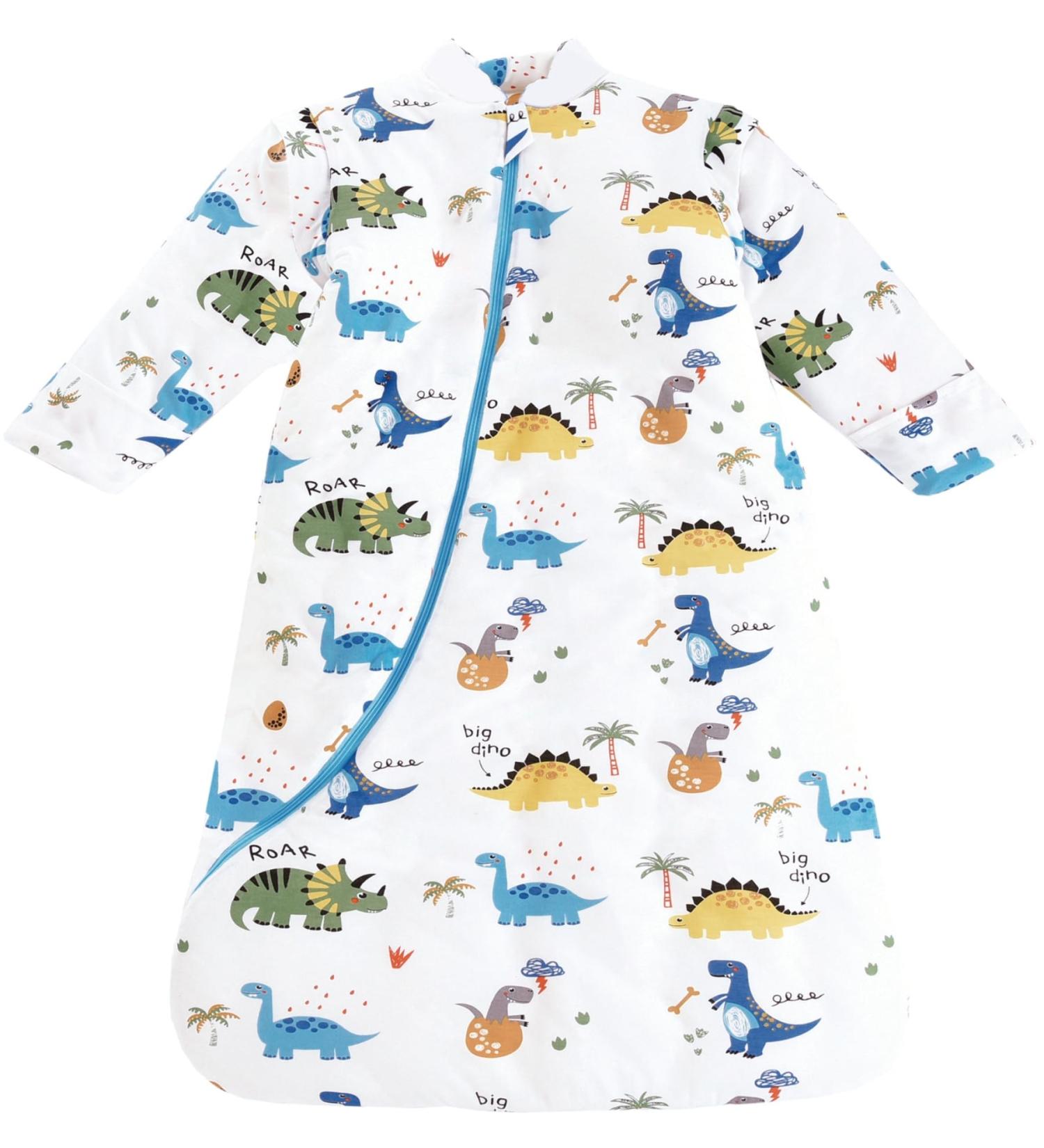 Chilsuessy Baby Winter Sleeping Bag | 3.5 Tog Organic Cotton | Forest Dinosaur | 6-18 Months - Buy Online on GoSupps.com