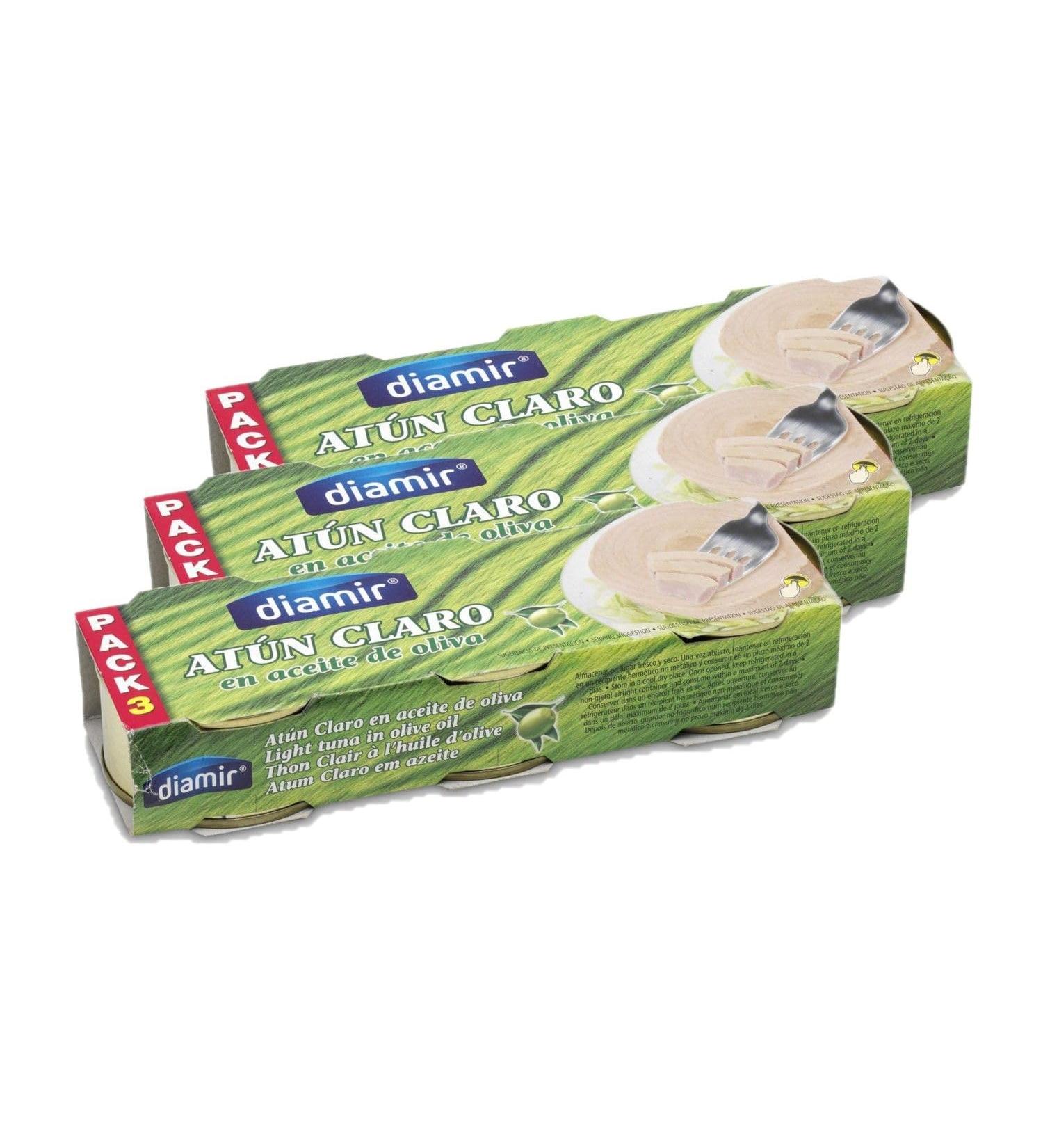 Lot 3x Light tuna in olive oil - pack 3x80g - Case 240g