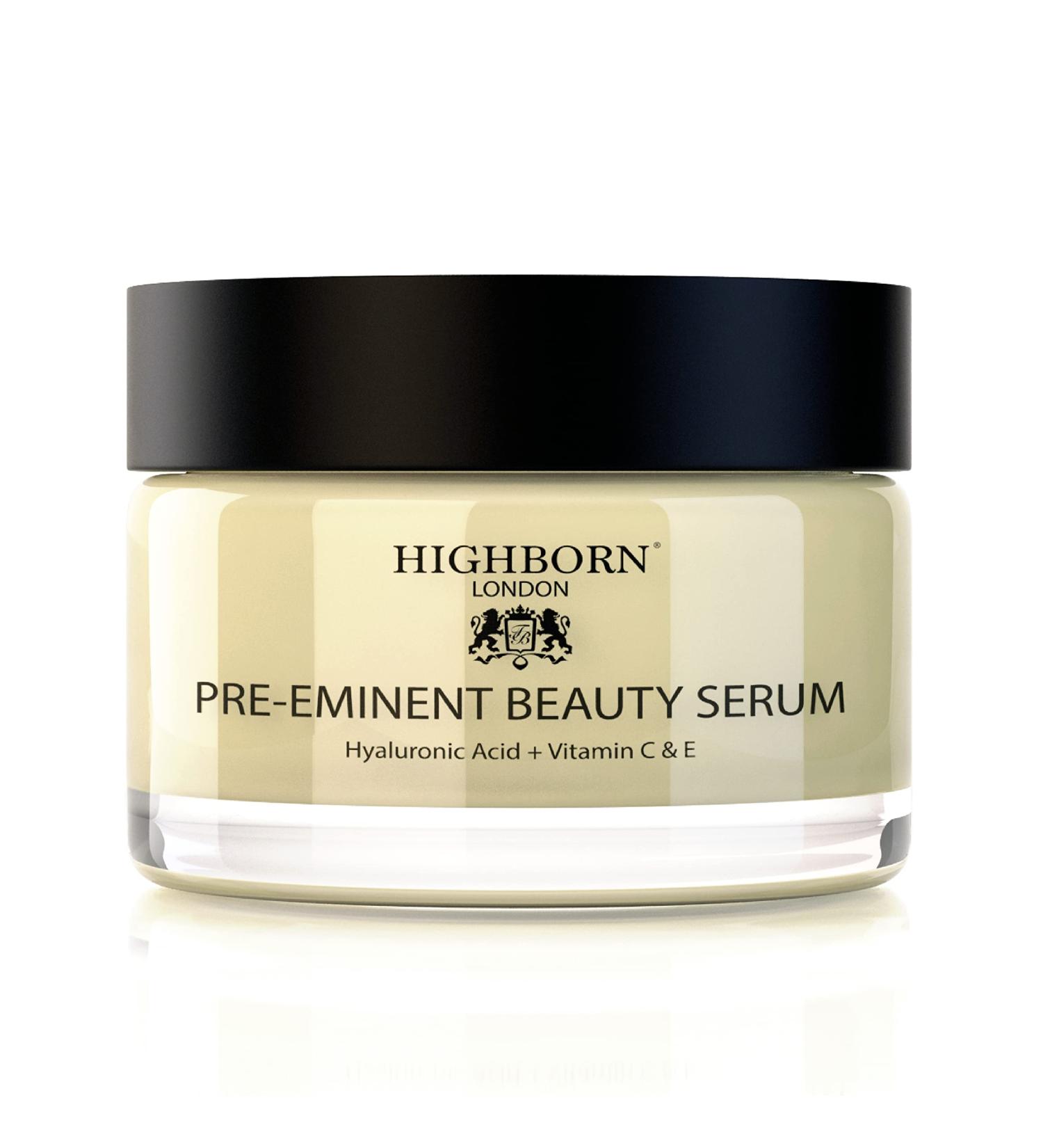 Anti-Ageing Face Serum Plumps Softens Hydrates - HighBorn London Advanced Hyaluronic Acid Plant Collagen Vitamin A Retinol Vitamin C Vitamin E Argan Oil & Arnica - Buy Online on GoSupps.com