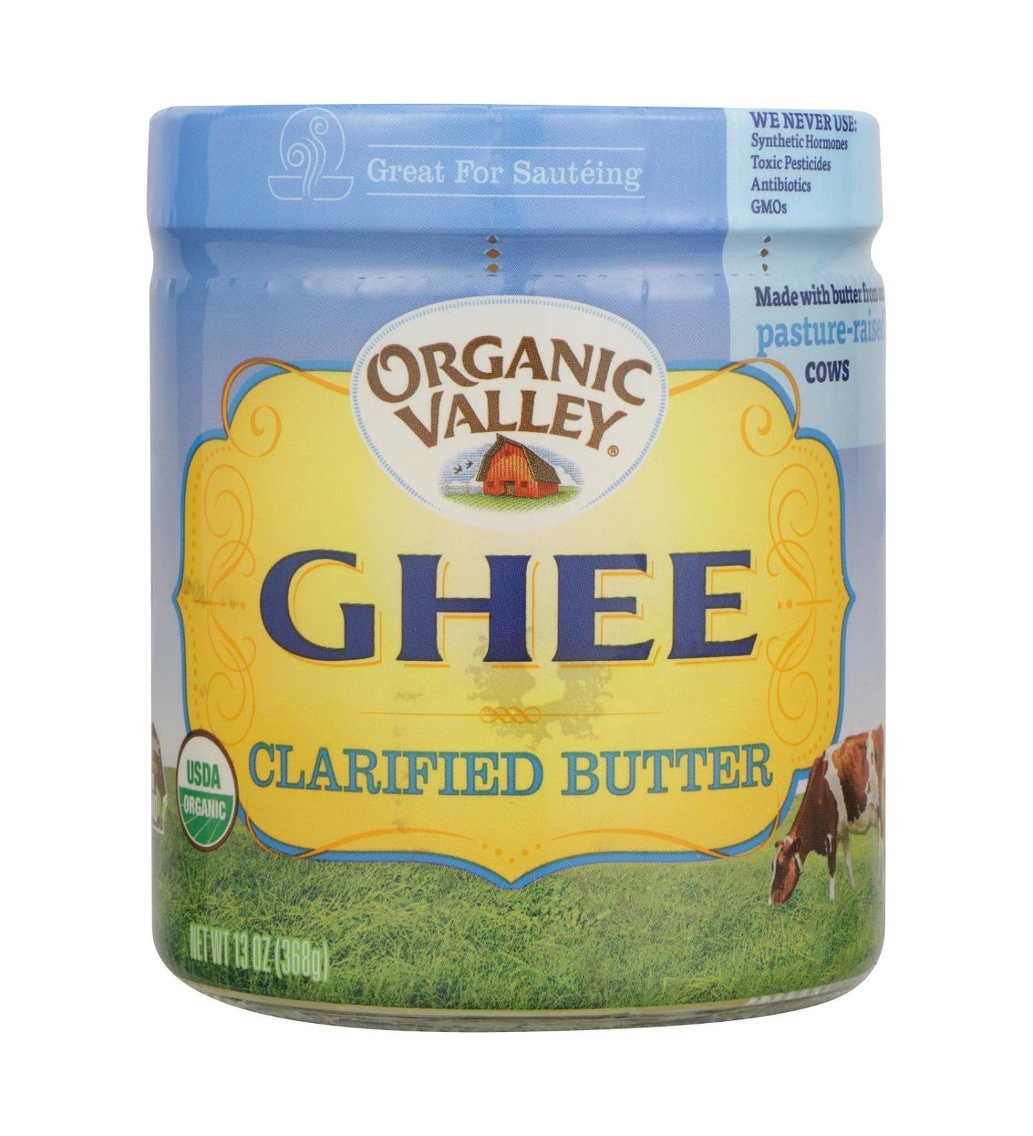 Organic Valley Organic Ghee Clarified Butter 13 oz - Pure, Grass-Fed Goodness - Buy Online on GoSupps.com