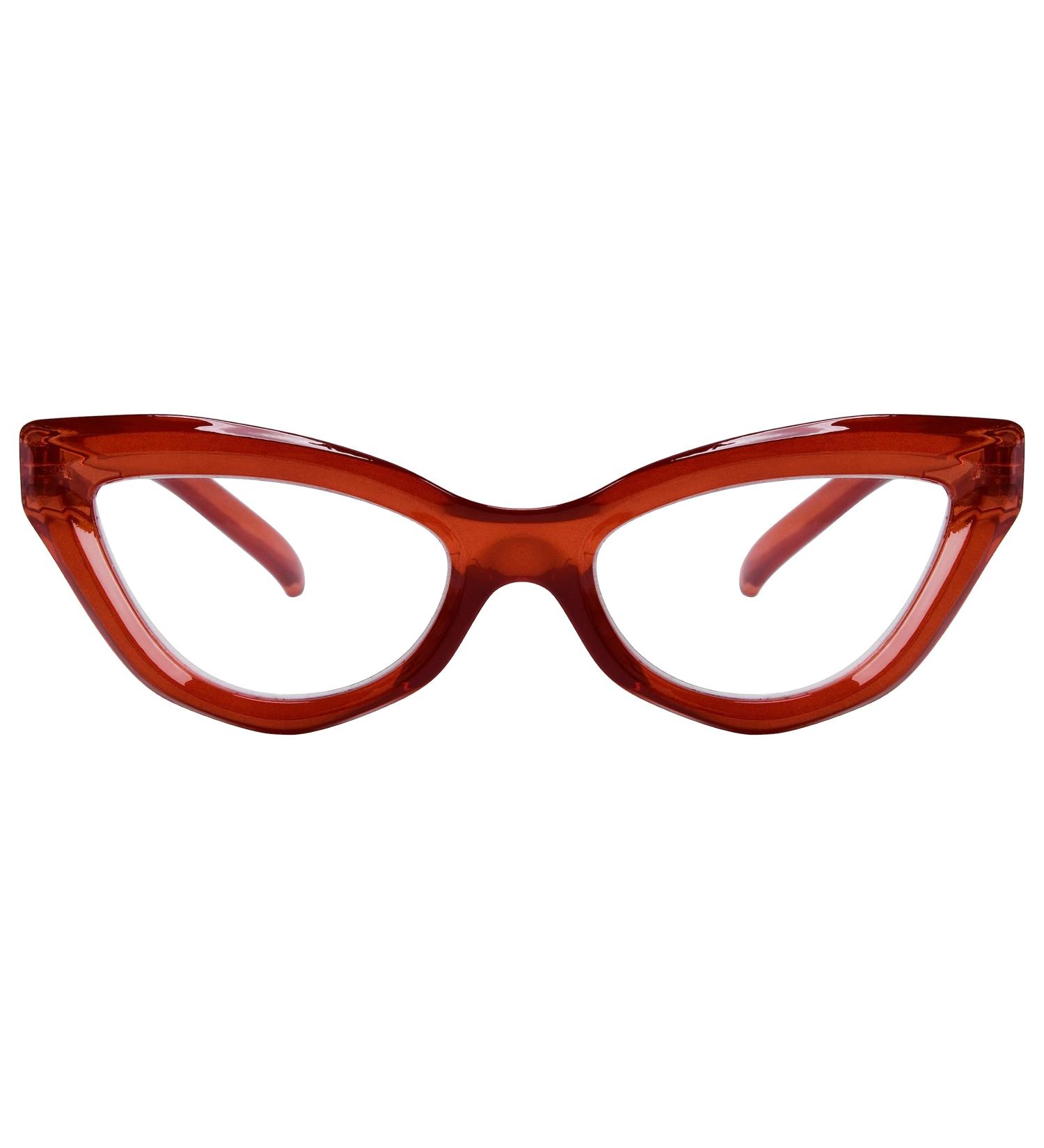 Eyekepper Cat-Eye Style Reading Glasses for Women - Chic Red 4.0x Readers | International Shipping Available - Buy Online on GoSupps.com
