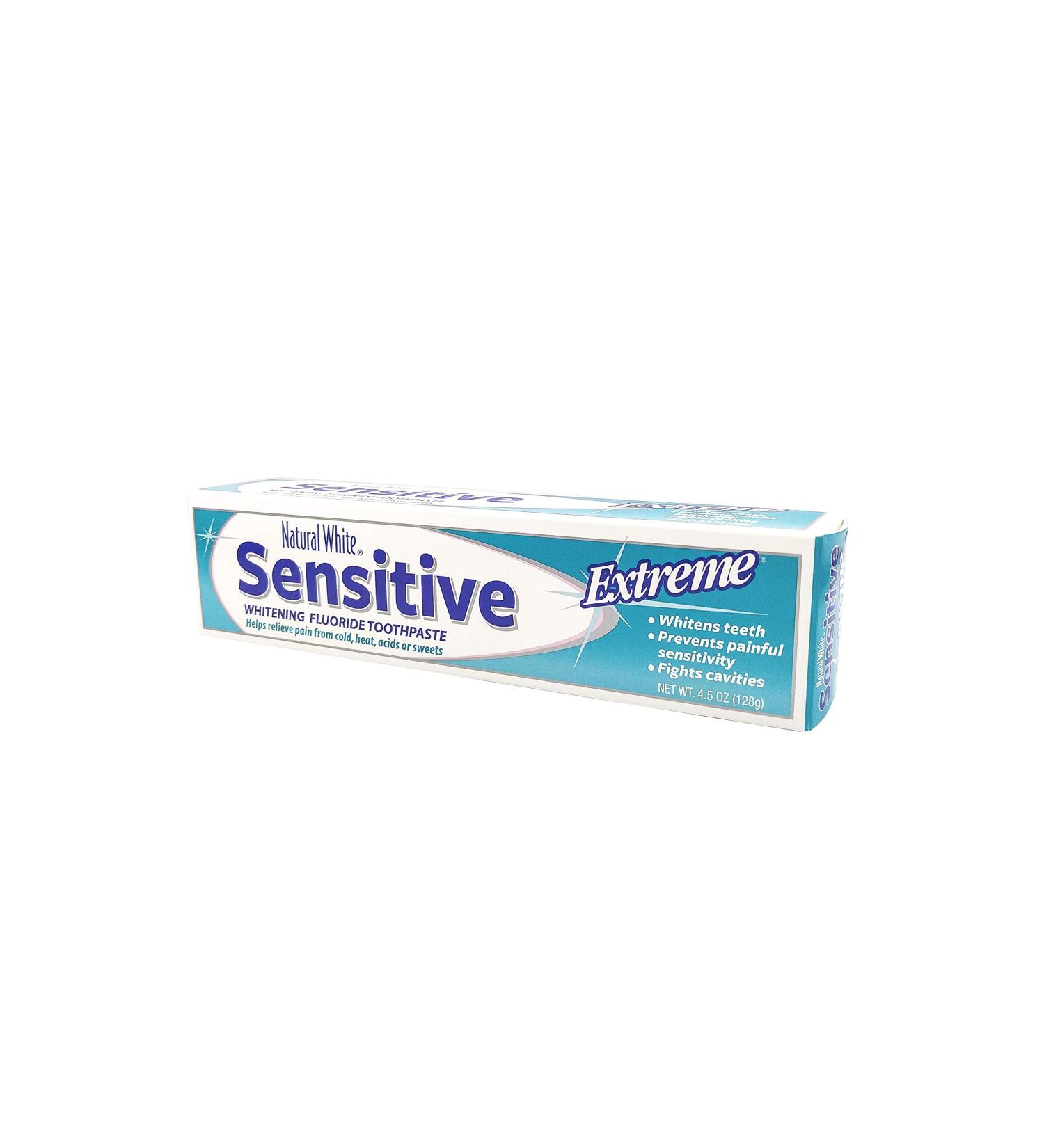 Natural White Sensitive Extreme Whitening Toothpaste Gentle Whitening for Sensitive Teeth | Worldwide Shipping - Buy Online on GoSupps.com