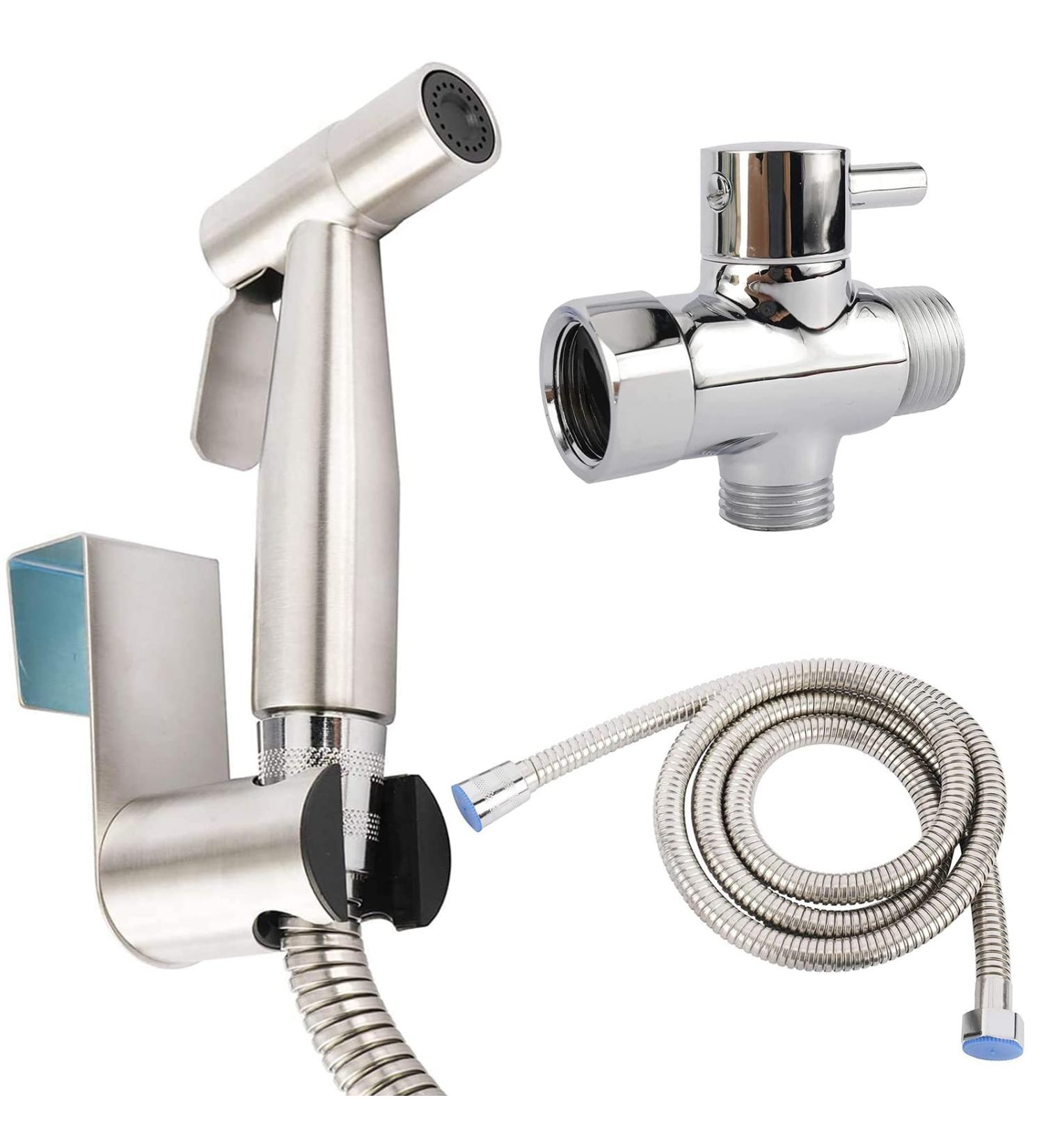 YaeCCC Cloth Diaper Sprayer - Handheld Bidet for Toilet Seat | Anti-leak Hose | Wall Mounted - Multi-function for Baby & Pets - Buy Online on GoSupps.com