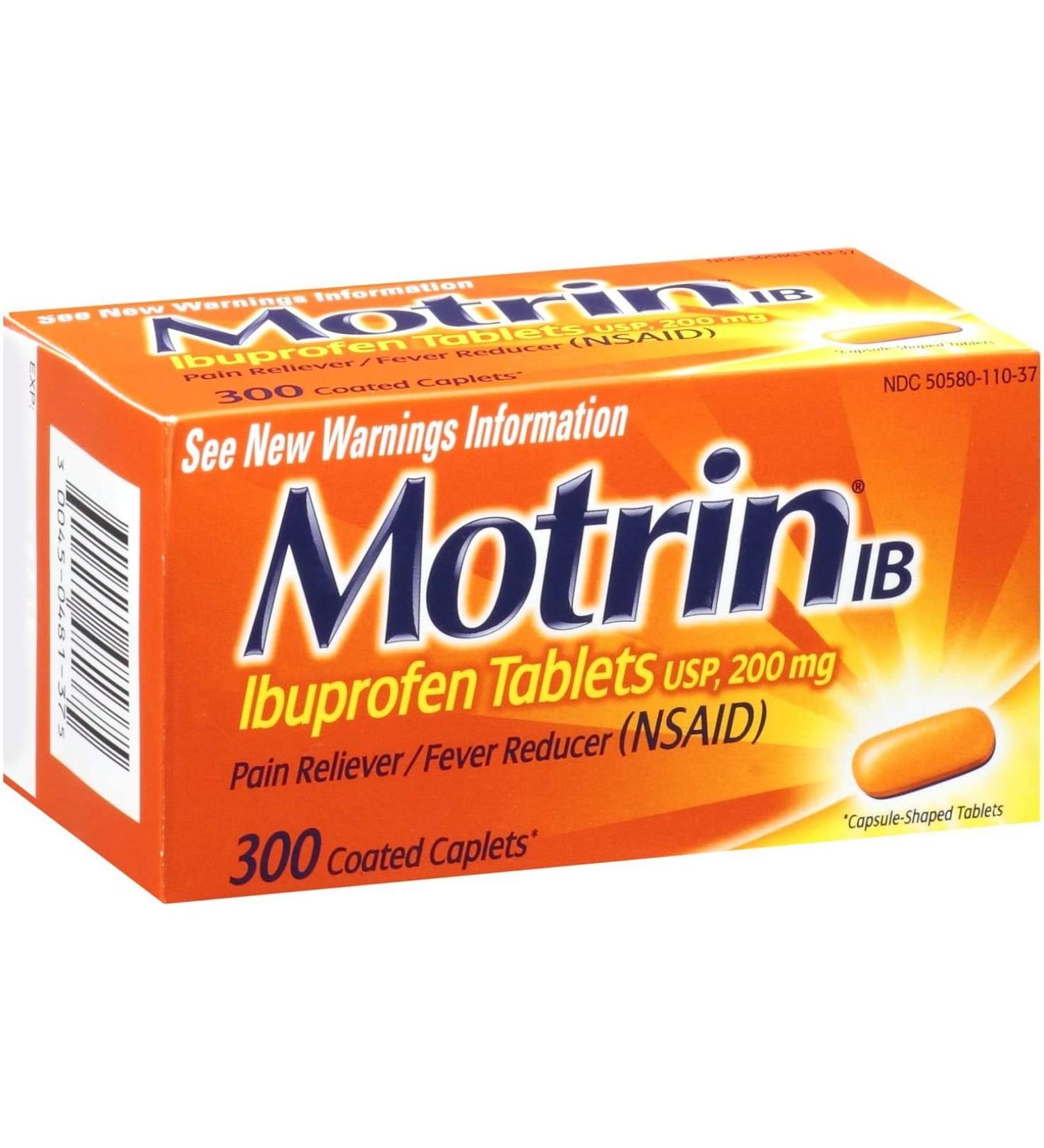 Motrin IB 300 caps 200 mg - Buy Online on GoSupps.com