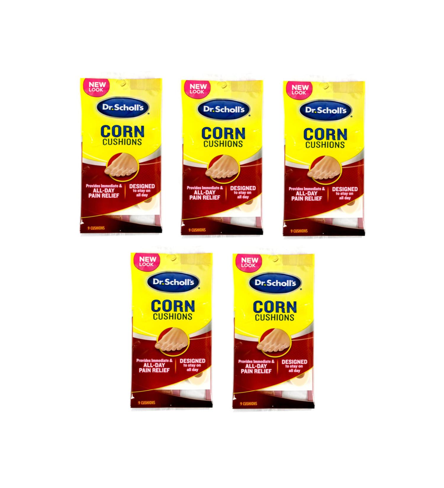 Dr. Scholl's Corn Cushions Regular 9ct (Pack of 5) - Pain Relief for Corns - Buy Online on GoSupps.com
