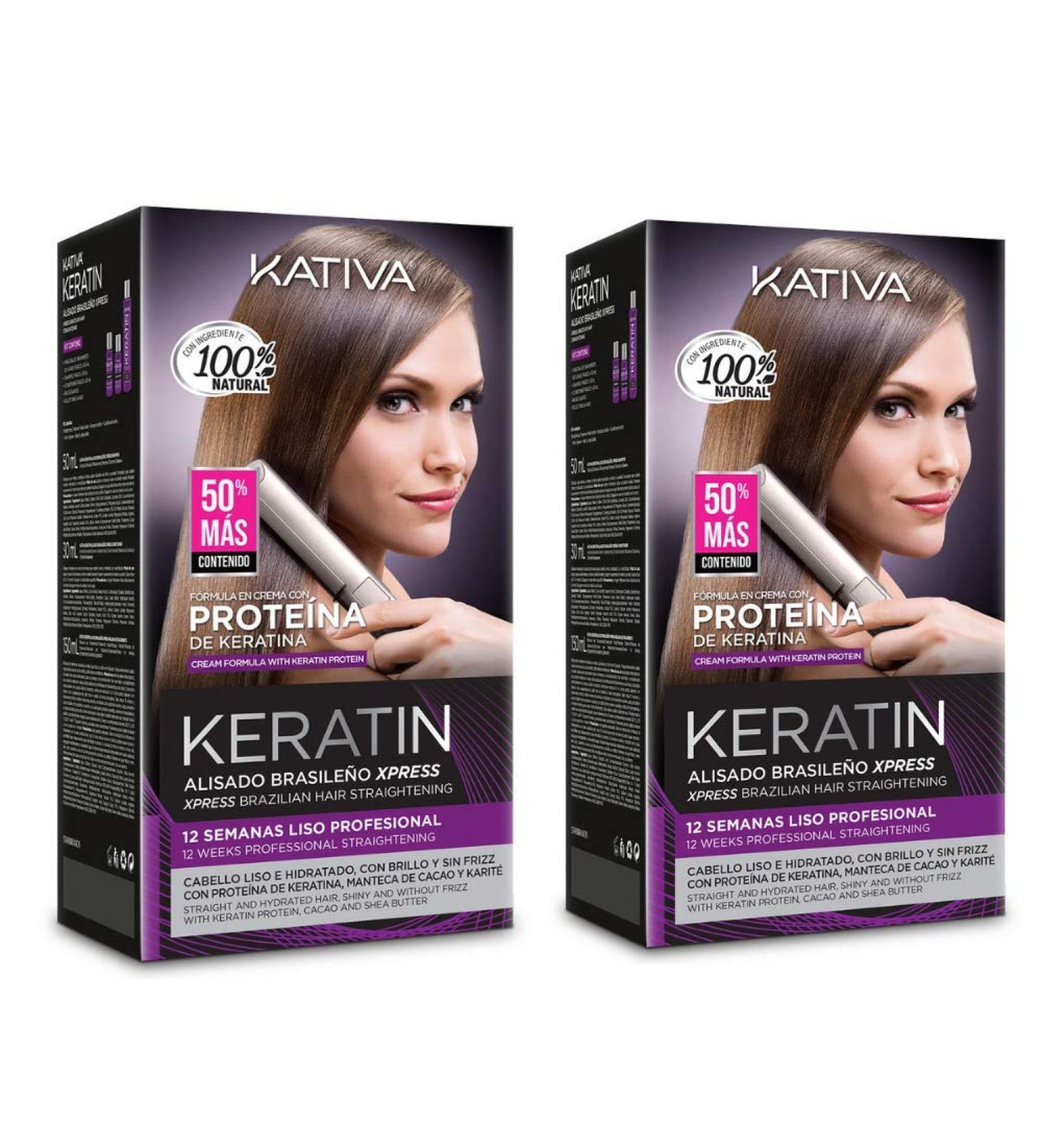 Kativa Keratin Brazilian Smoothing Xpress Keratin Treatment Without Formelle - Pack 2 - Buy Online on GoSupps.com