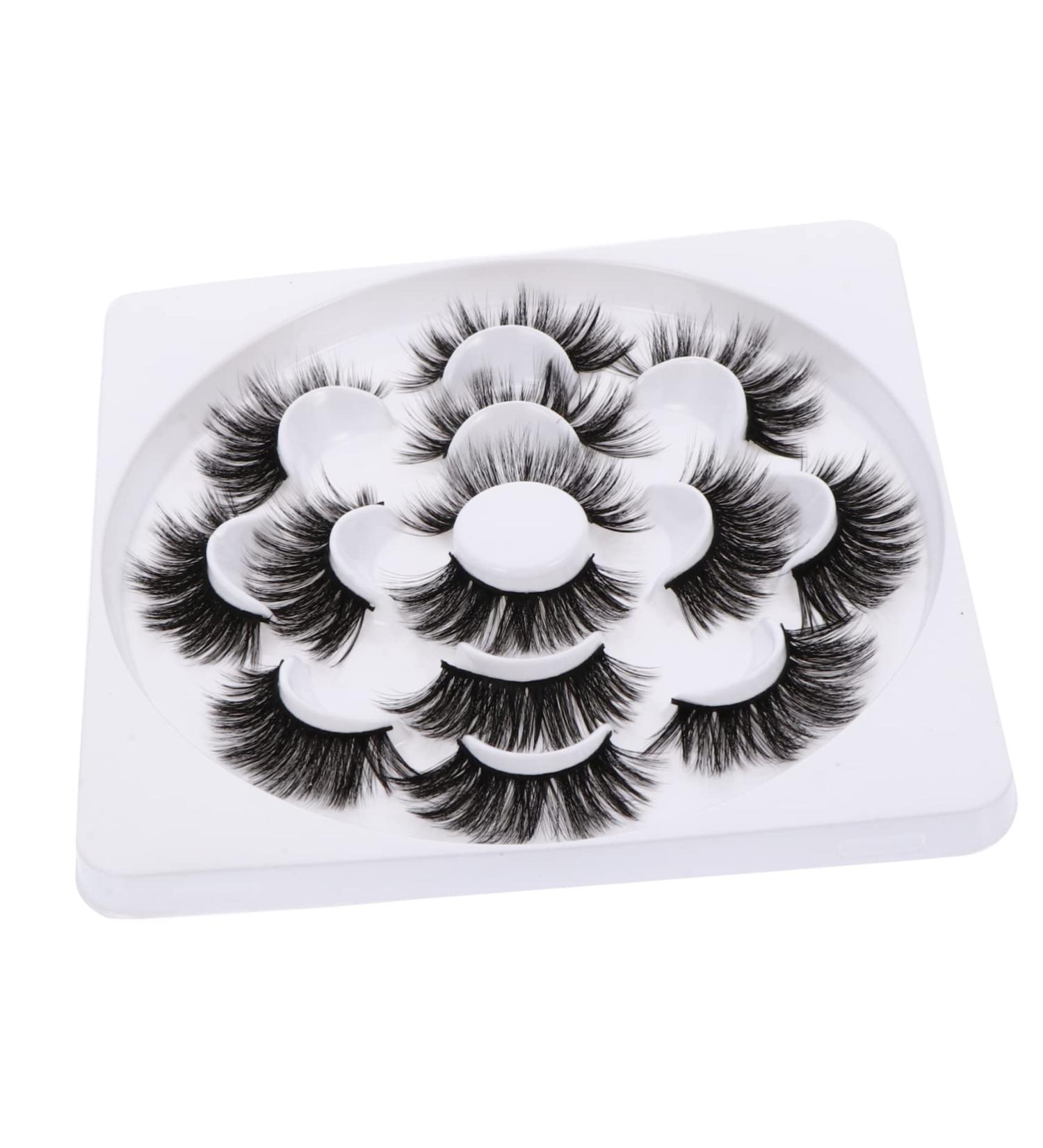 Beavorty 1 Box Fake Eyelashes Women Eyelashes Creative Fake Eyelashes natural false eyelashes essence three-dimensional fiber cosmetics natural multi-layer make up eyelashes Makeup Tools - Buy Online on GoSupps.com