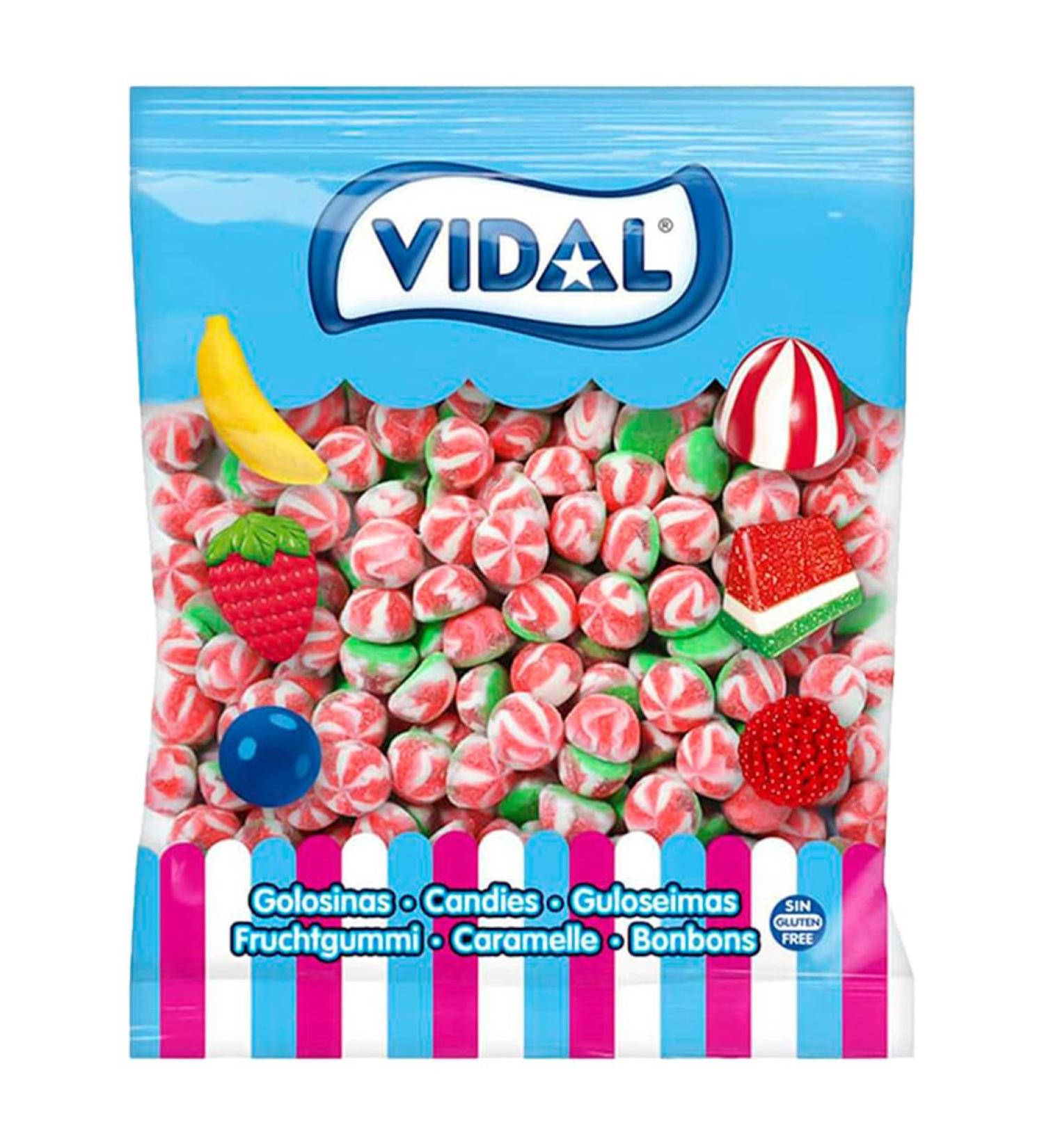 Vidal Candy Kisses Twist Watermelon Pica Bag of 250 units. - Buy Online on GoSupps.com