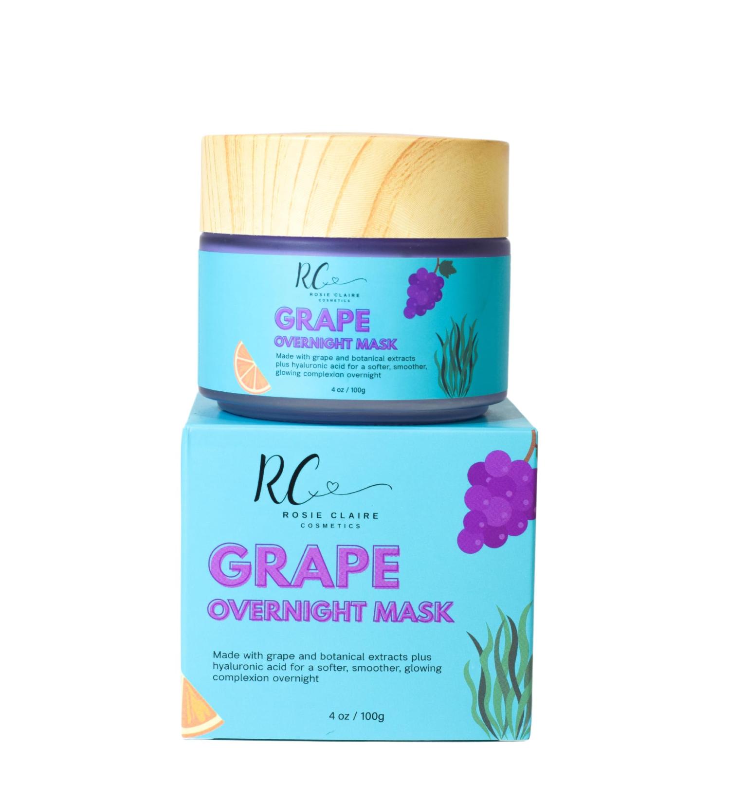 Overnight Hydrating Vitamin C & Hyaluronic Acid Facial Mask - Large 4oz | Anti-Aging Exfoliating Brightening Moisturizer - Buy Online on GoSupps.com