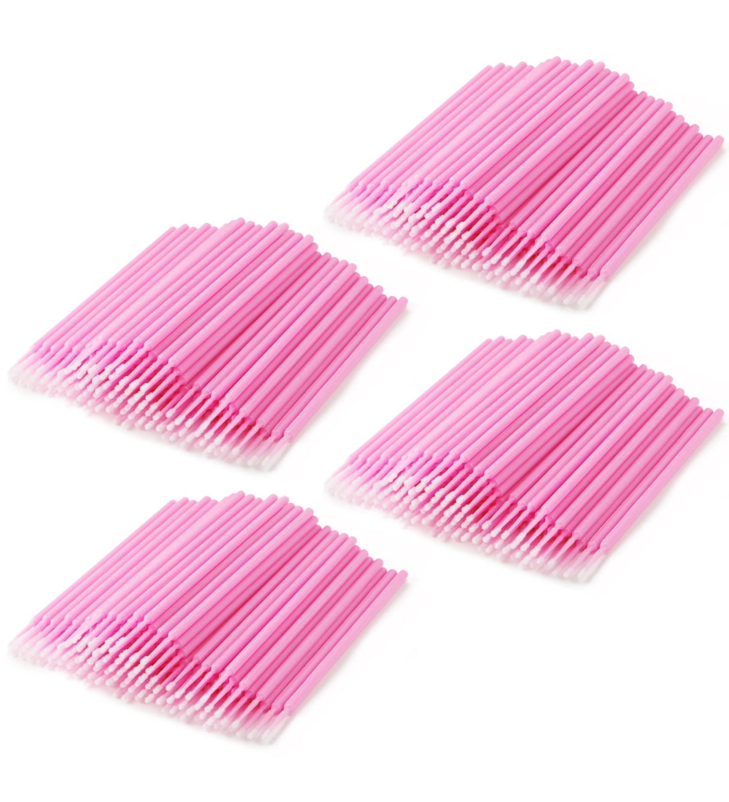 400 PCS Disposable Micro Applicator Brush for Eyelash Extensions & Makeup - Annhua Latisse Application Pink Swabs - Buy Online on GoSupps.com