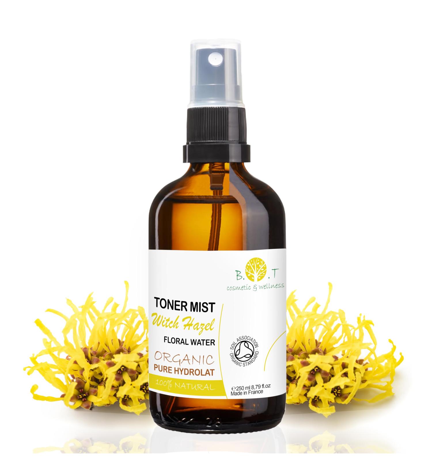 B074CYCXTV BOT cosmetic & wellness Organic Witch Hazel Hydrolat Alcoholfree Flower Water Pore Cleanser & Toner Natural Makeup Remover For Oily Skin 250 ml 88 Fl oz