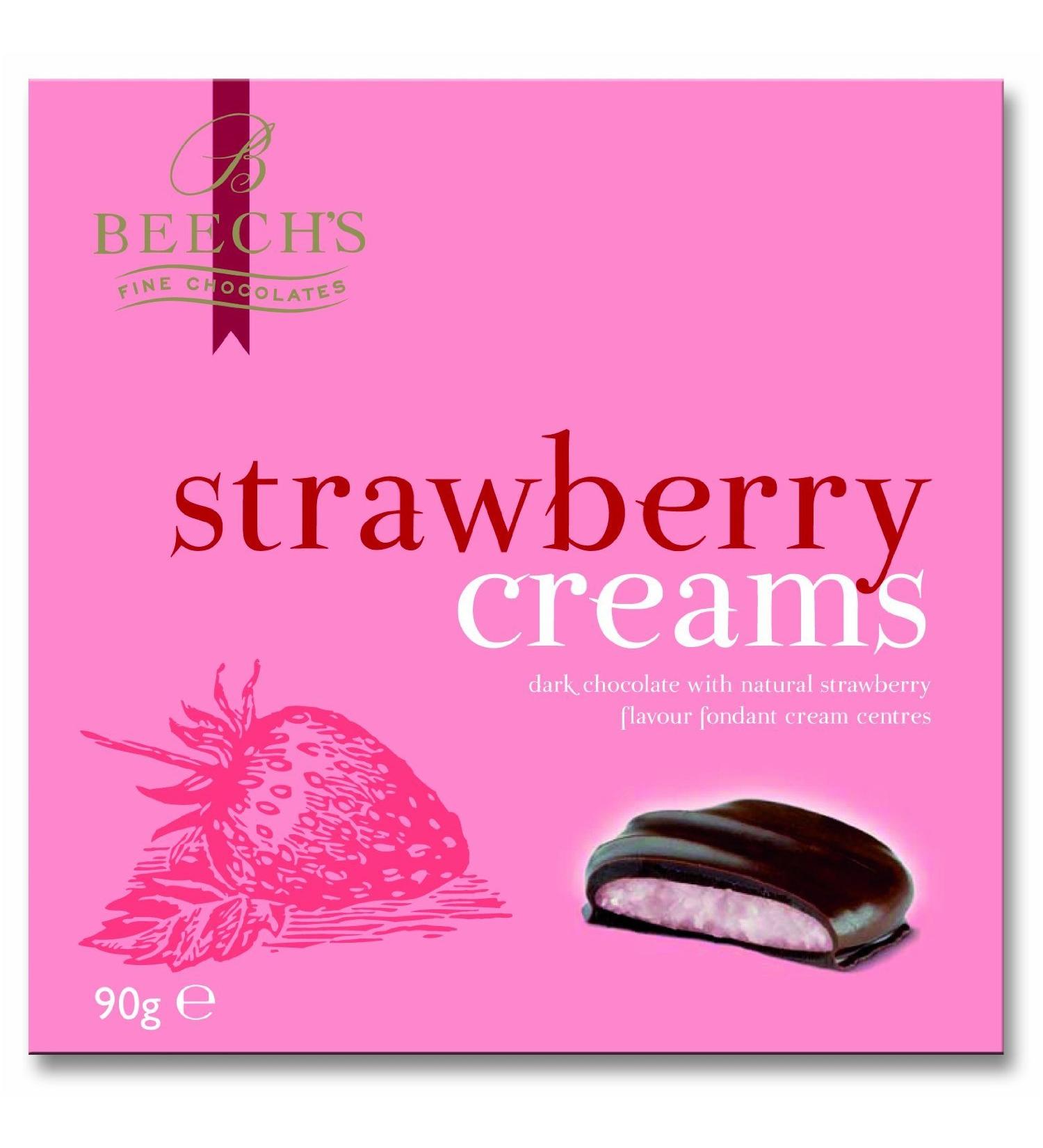 Beech's Strawberry Creams 90g single box
