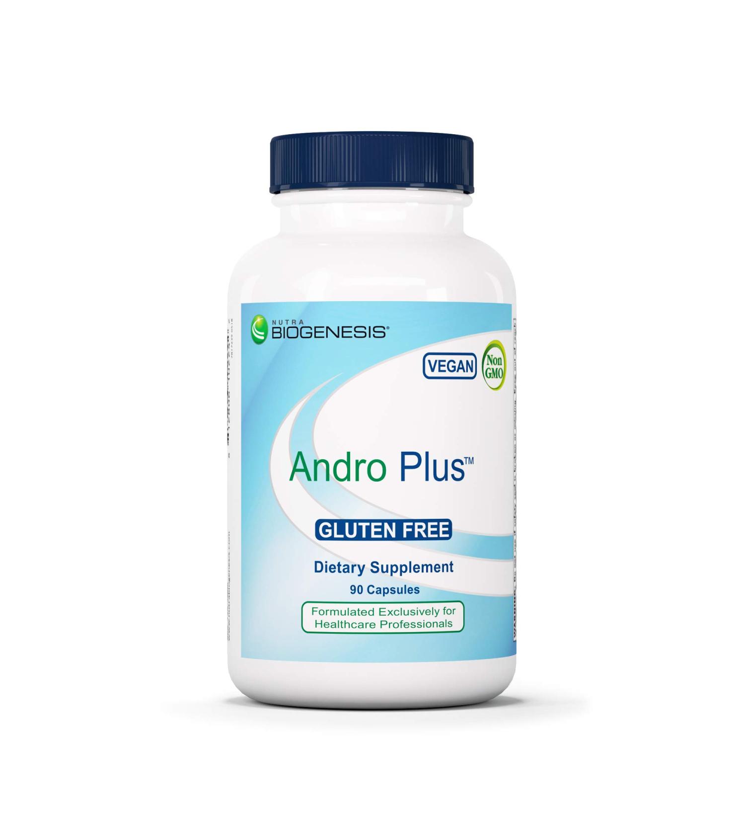 Nutra BioGenesis Andro Plus - Tribulus Terrestris Extract for Men, Maca Root Supplement for Men's Vitality with Muira Puama, Health and Wellness Support - 90 Vegetarian Capsules 90 Count (Pack of 1) - Buy Online on GoSupps.com