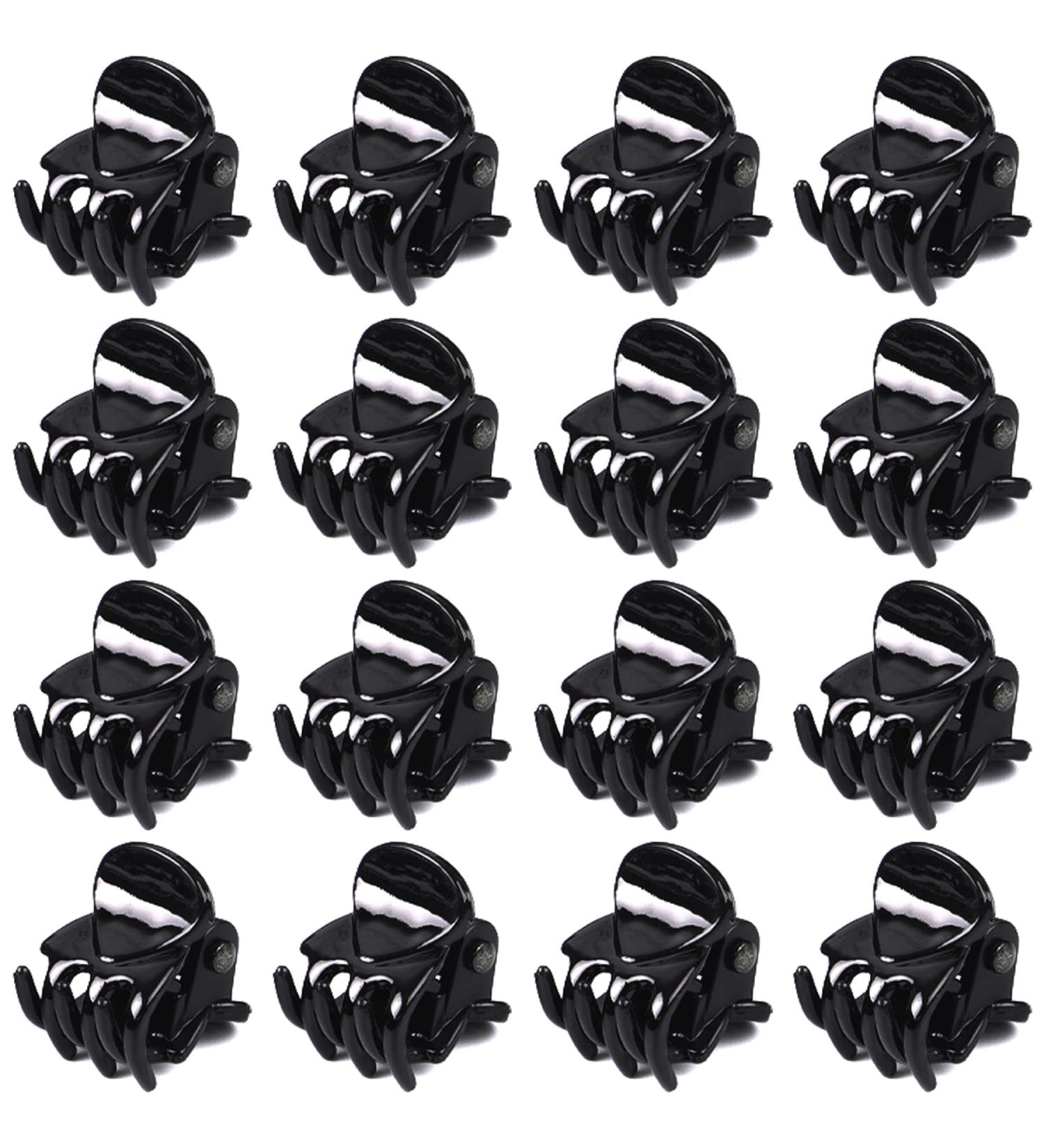 JANYUN 24 Pcs Mini Non-Slip Hair Claw Clips for Women and Girls - Black - Buy Online on GoSupps.com