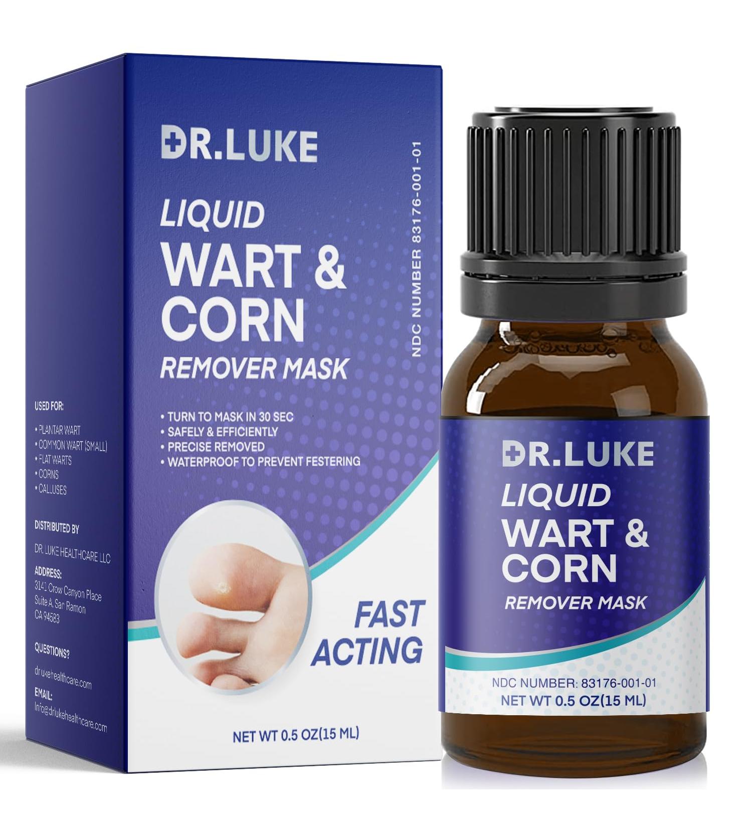 Buy Dr. Luke Corn Removers for Toes - Fast Acting Salicylic Acid Treatment for Corns Calluses & Warts - 0.5 Oz - Effective Deep Corn Removal for Feet & Hands - Buy Online on GoSupps.com