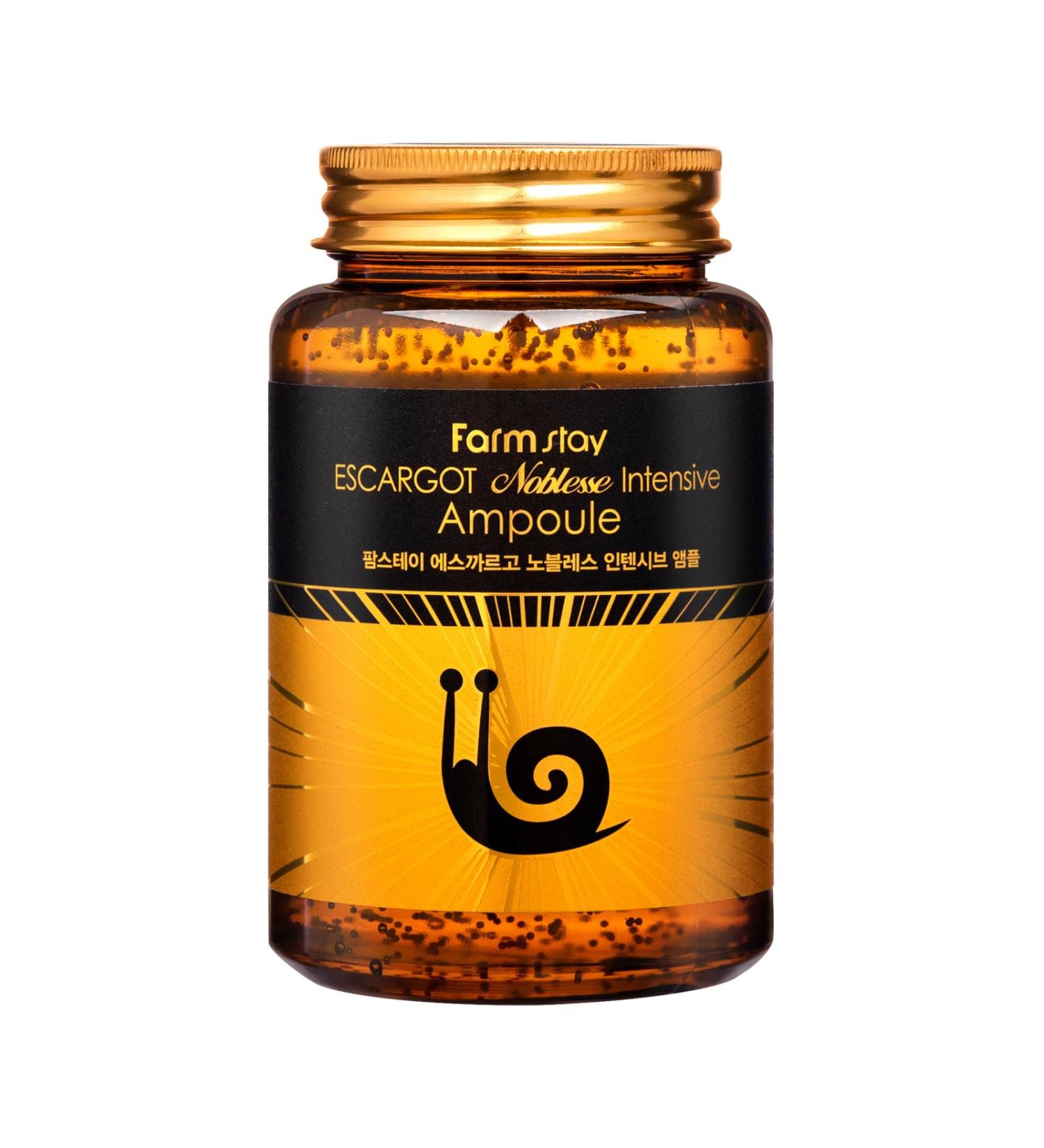 Farmstay Escargot Noblesse Intensive Ampoule - Ampoule with Snail Mucin for Anti-Aging - Brightens and Nourishes Skin - Targets Wrinkles - 8.45 oz - Buy Online on GoSupps.com