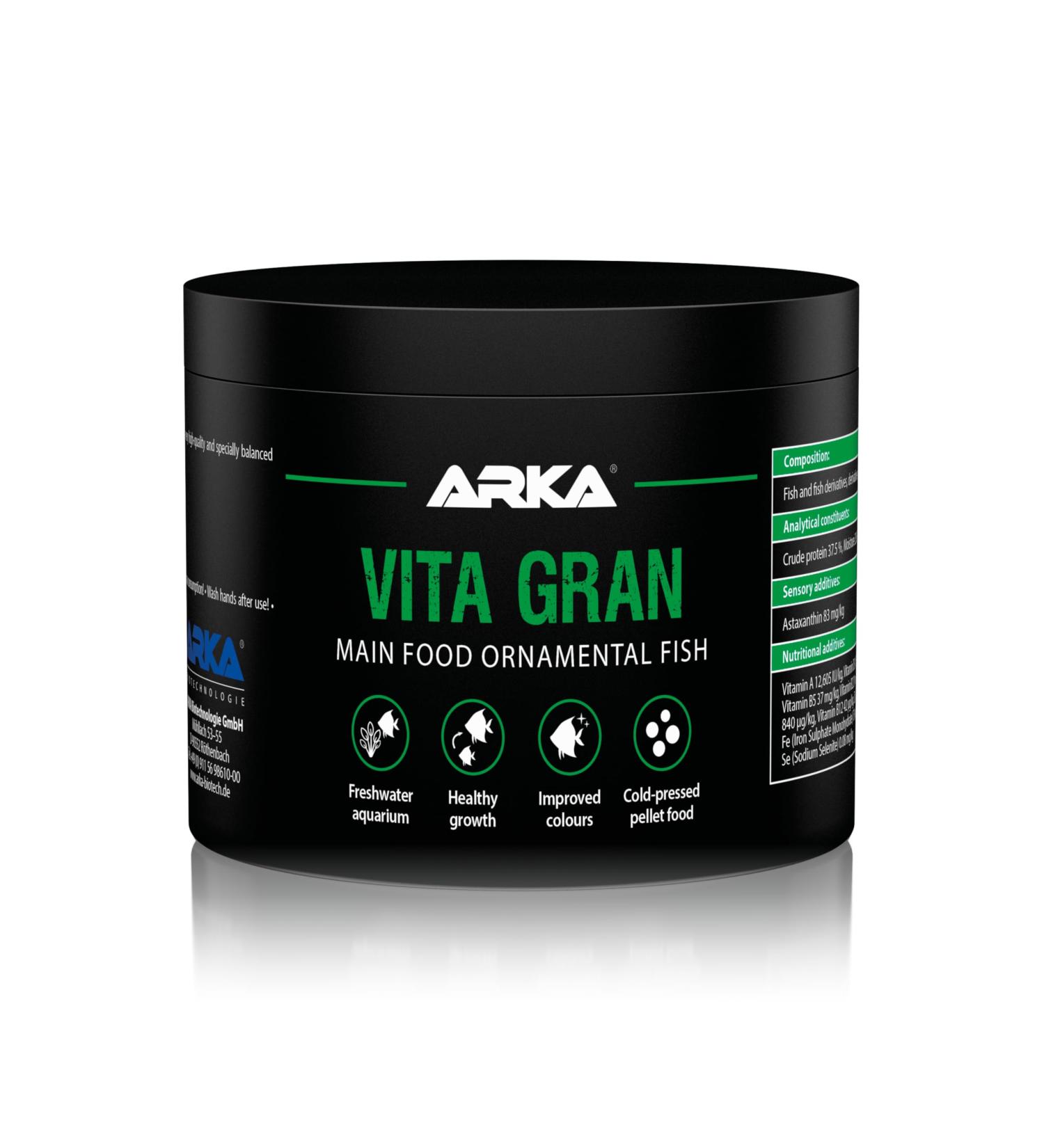 Microbe-Lift Vita Gran - 500 ML - Nutrient-Rich Granulated Food for Vivid Colors and Healthy Growth in Freshwater Aquarium Fish Cold Pressed. - Buy Online on GoSupps.com