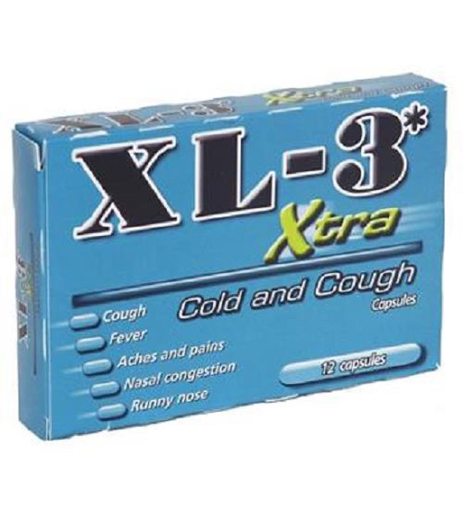 JUWA Product of XL-3 Xtra Cold & Cough Capsules Count 1 - Medicine Cold/Sinus/Allergy/Grab Varieties & Flavors