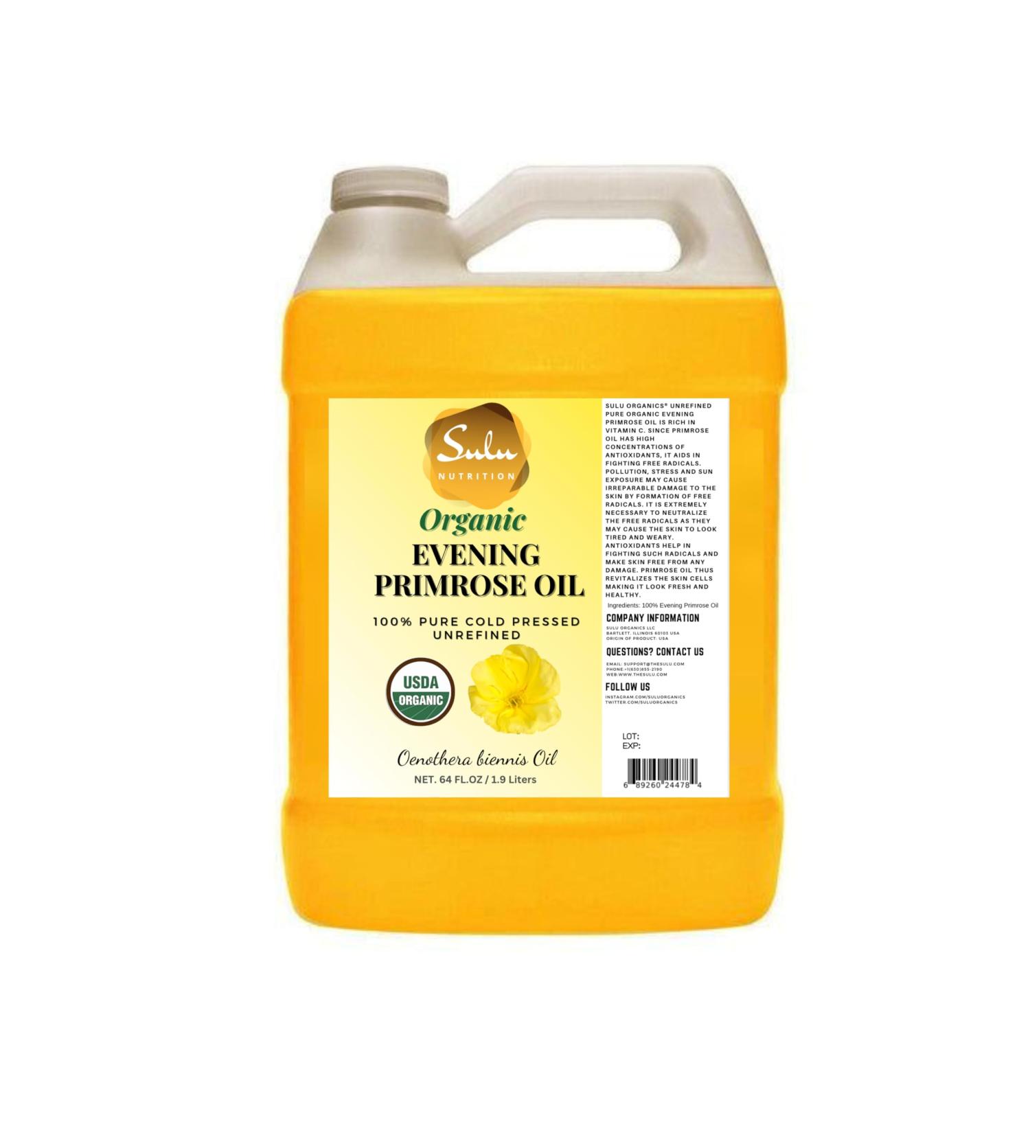 4 LBS 100% Pure Organic Unrefined Cold Pressed Evening Primrose Oil 12% GLA