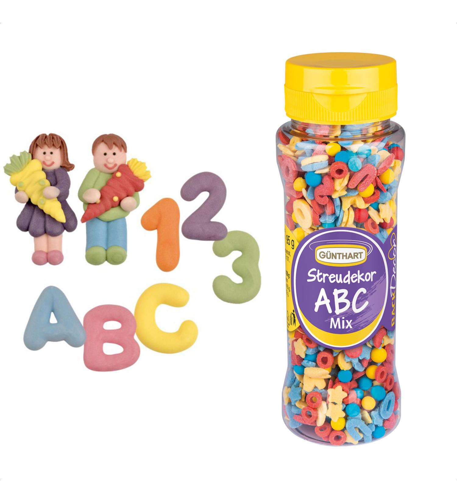 G nthart 8 Sugar Figures & Confetti Alphabet Letters Set for School Start - 115g - Perfect for Celebrations! - Buy Online on GoSupps.com