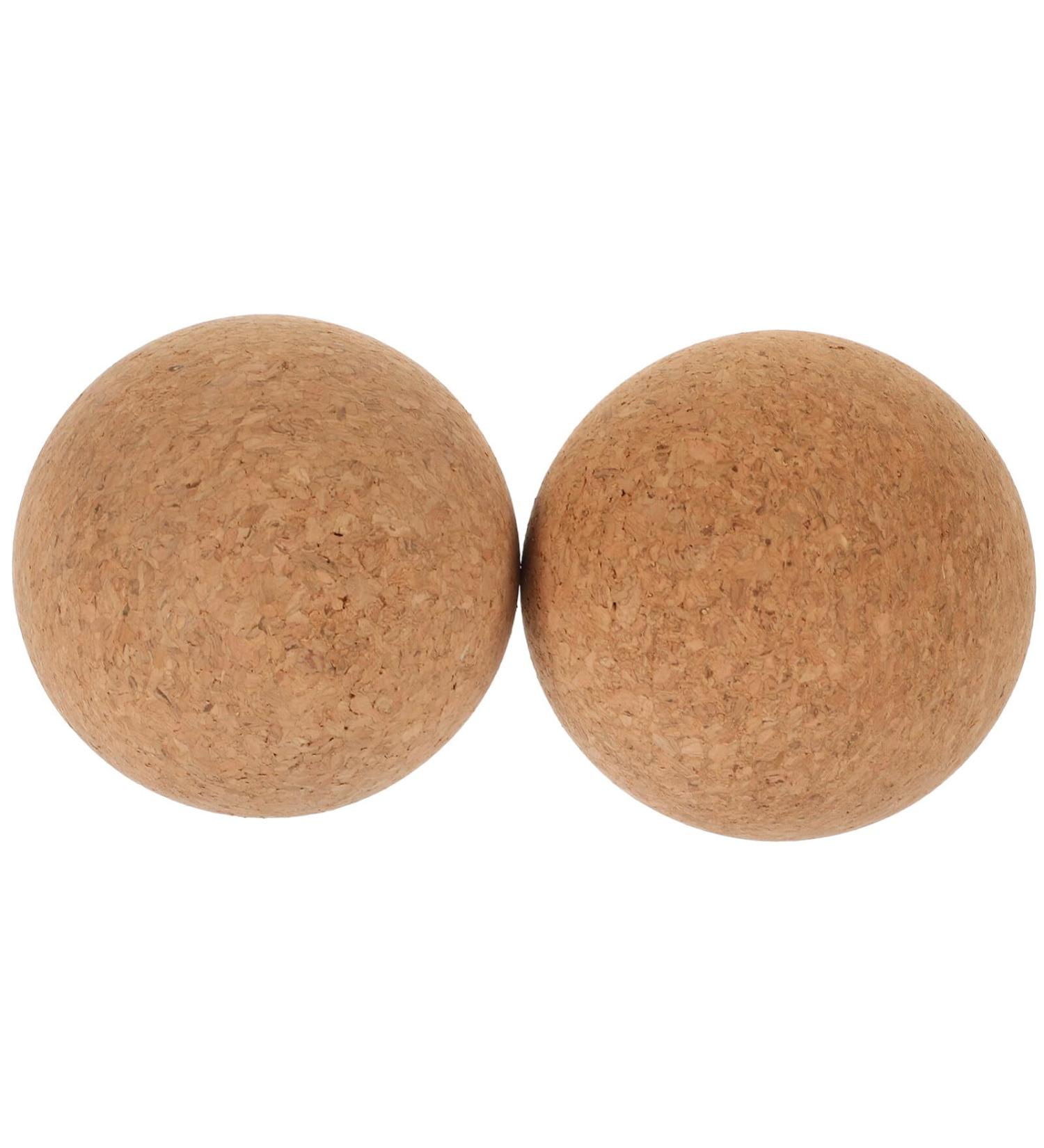 Beaupretty 80mm Cork Massage Balls - High Density Deep Tissue Relief - 2 Pack for Yoga & Muscle Massage - Buy Online on GoSupps.com