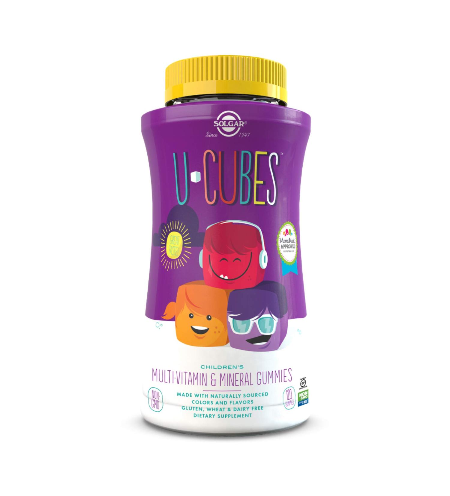 Solgar U-Cubes Children's Multi-Vitamin & Mineral Gummies - 120 Count - Buy Online on GoSupps.com