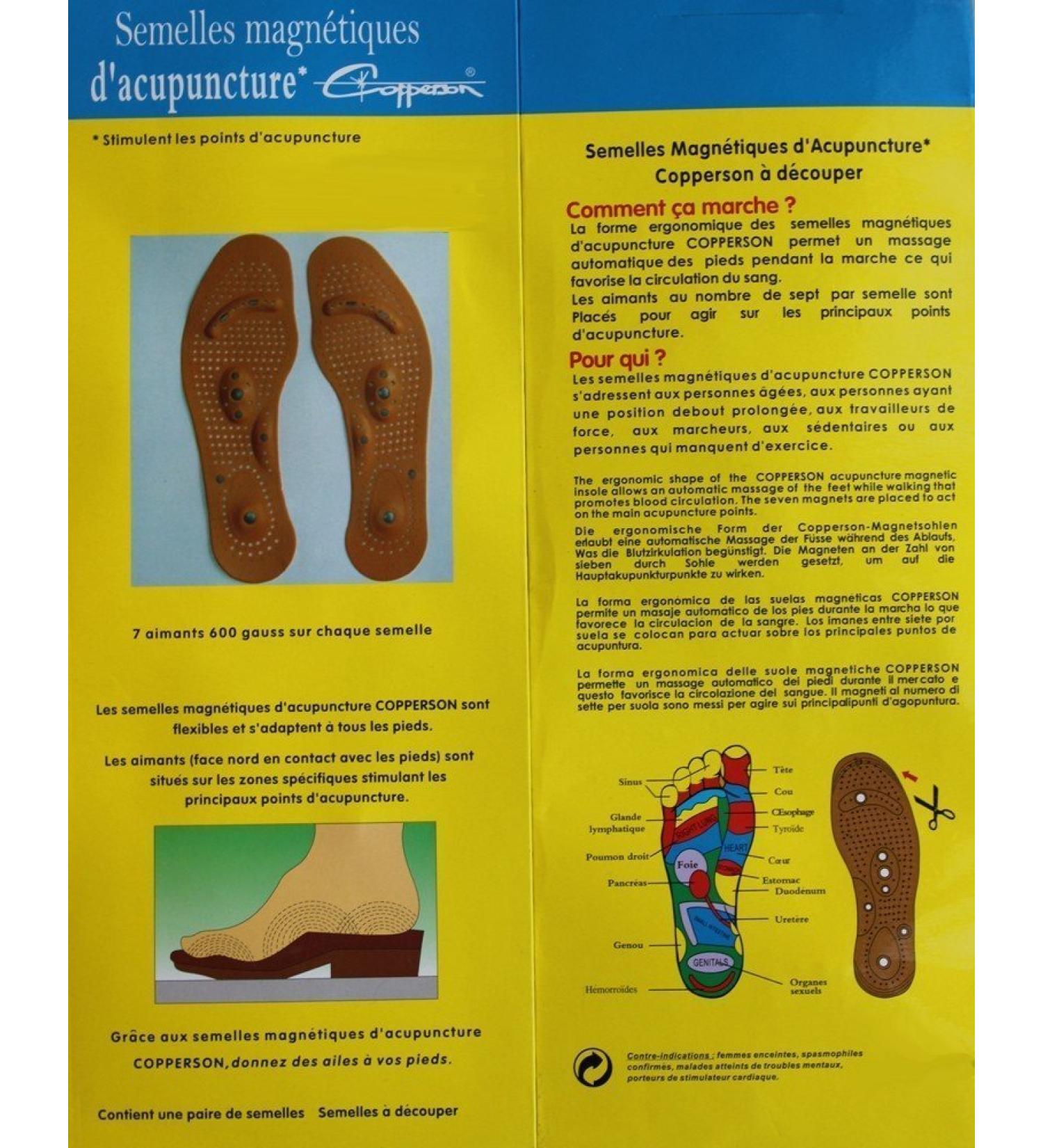 Original Energetix 4You 3009 Acupressure Magnetic Insoles for Men & Women - Stimulating Knobs & 8 Magnets - Universal Fit - Buy Online on GoSupps.com