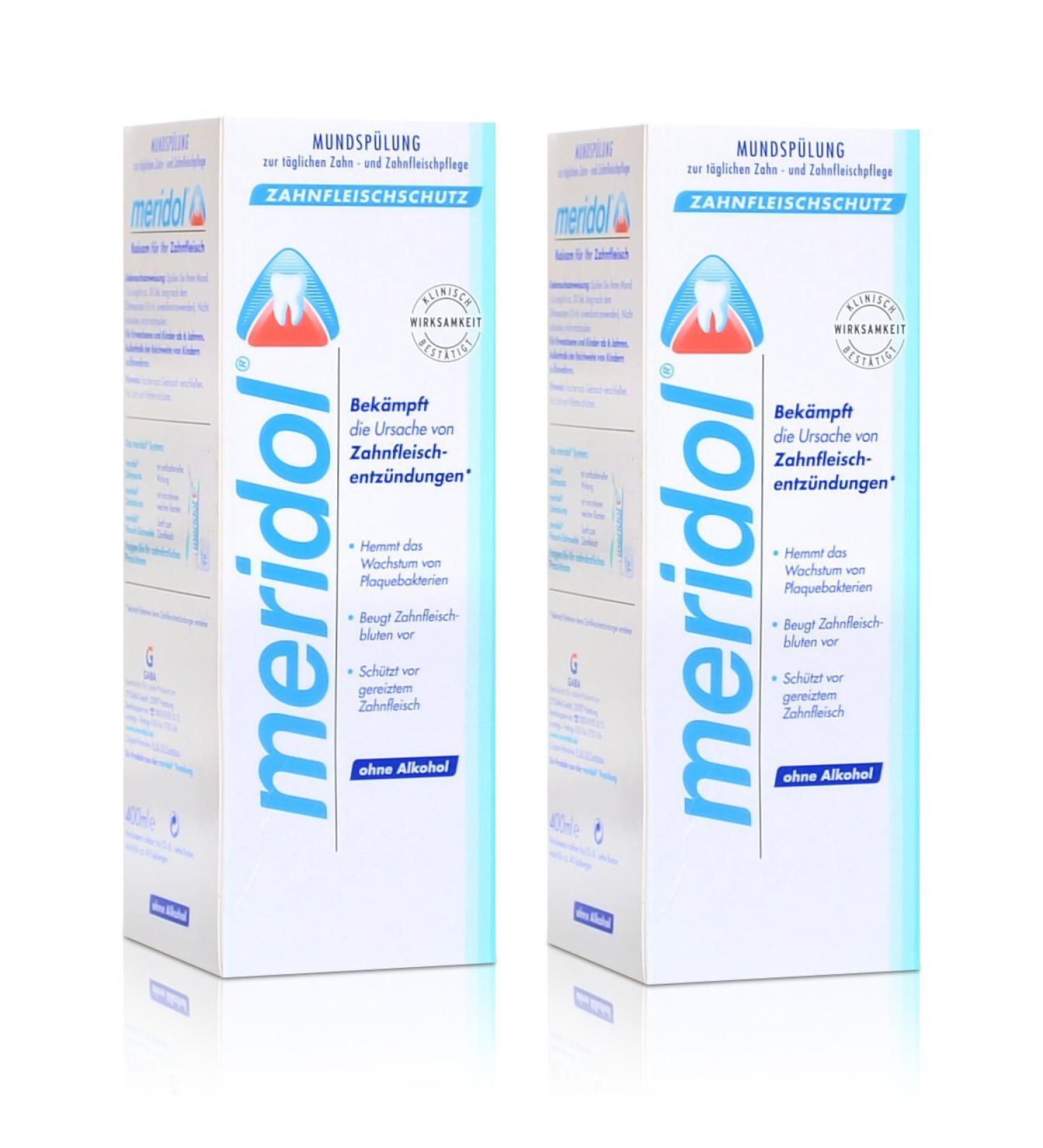 Meridol 2x Meridol mouthwash gum protection 400ml - without alcohol
