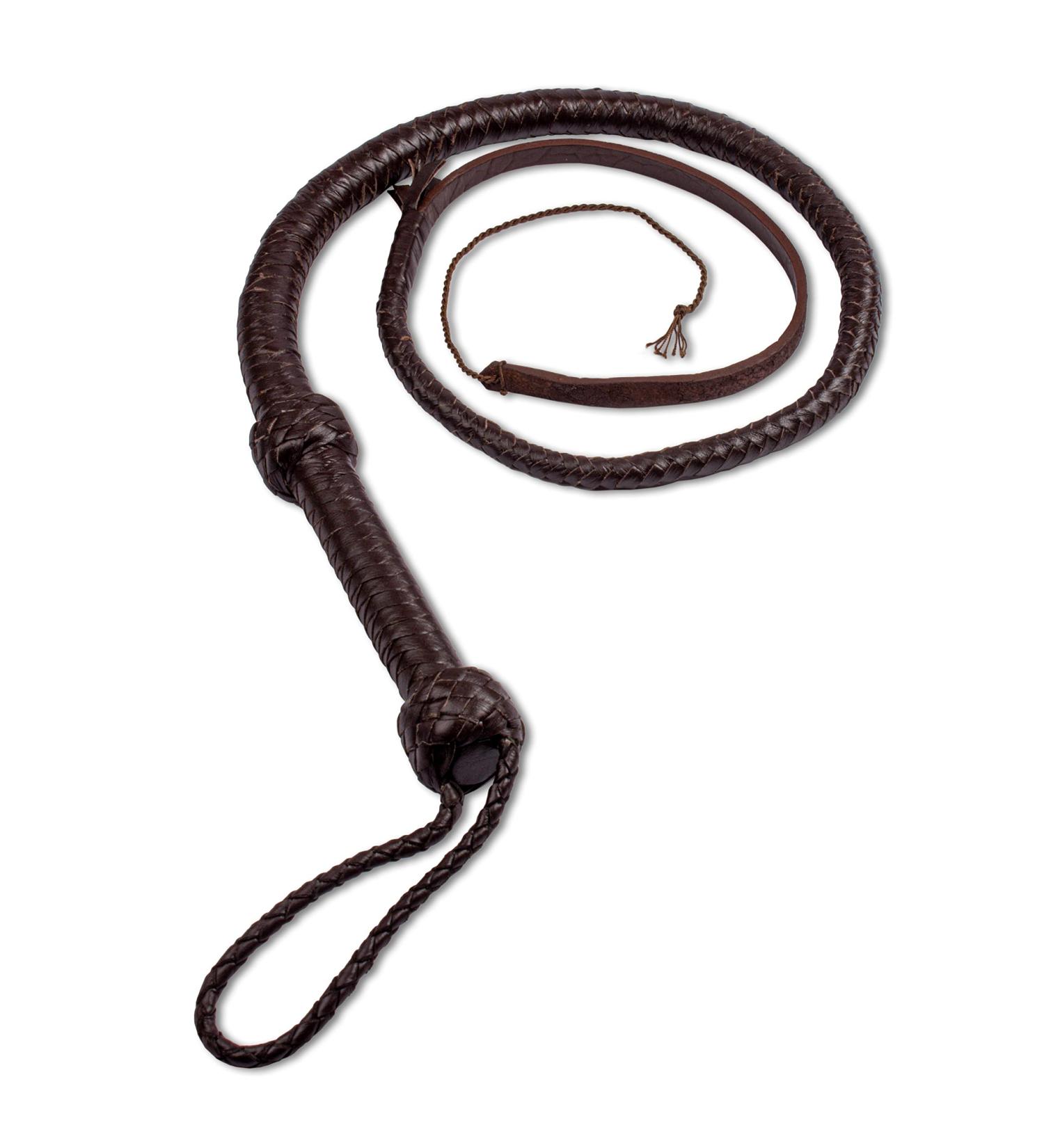 HADZAM Indiana Jones Bullwhip 10FT 12 Plaits Real Cow Hide Leather Rope Core - Brown - Buy Online on GoSupps.com