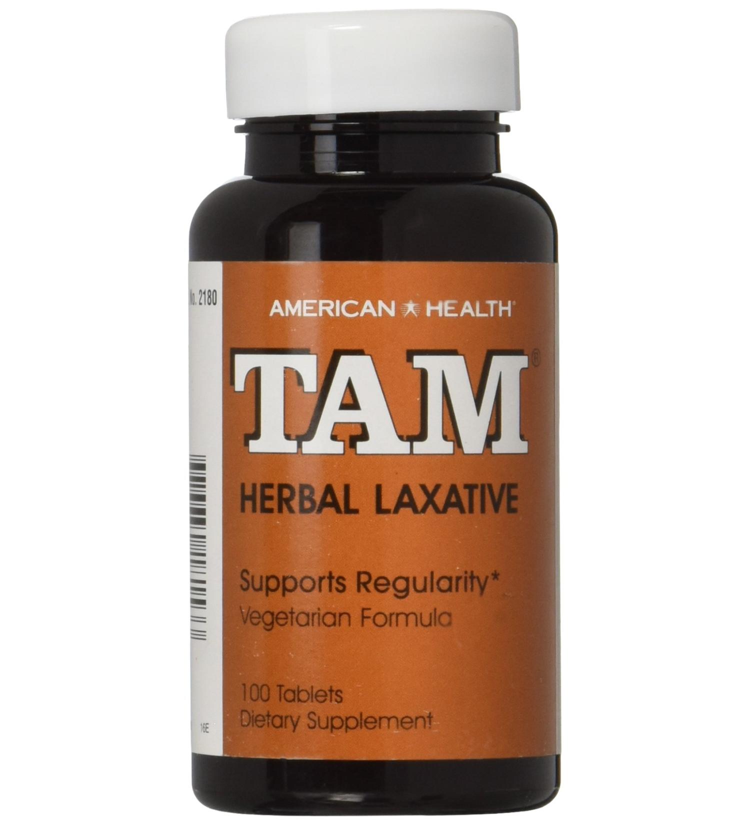 American Health Tam Herbal Laxative 100 Count - Natural Constipation Relief - Buy Online on GoSupps.com