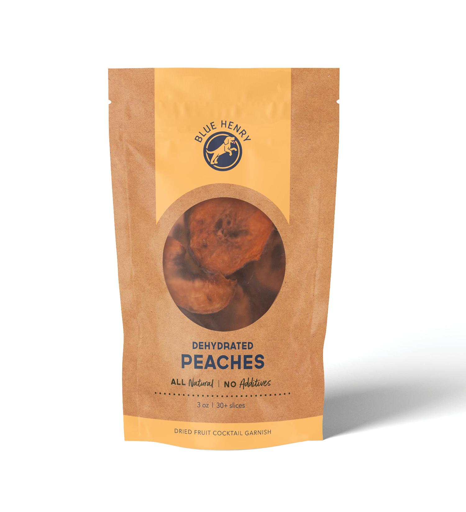 3 oz Dehydrated Peach Slices - 30+ Slices | Premium Quality Snack - Buy Online on GoSupps.com