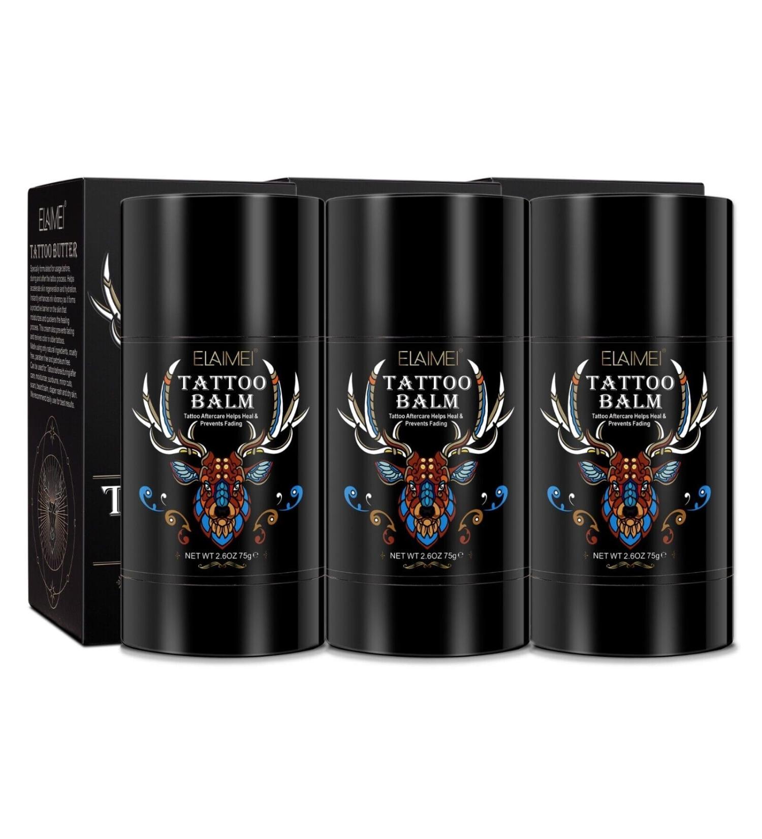 P-BEAUTY Tattoo Butter Care Balm with Vitamin E 75g - After Tattoo Care - Promotes Healing & Moisture Protection Against Dryness - Tattoo Balm for 3 Pack - Buy Online on GoSupps.com