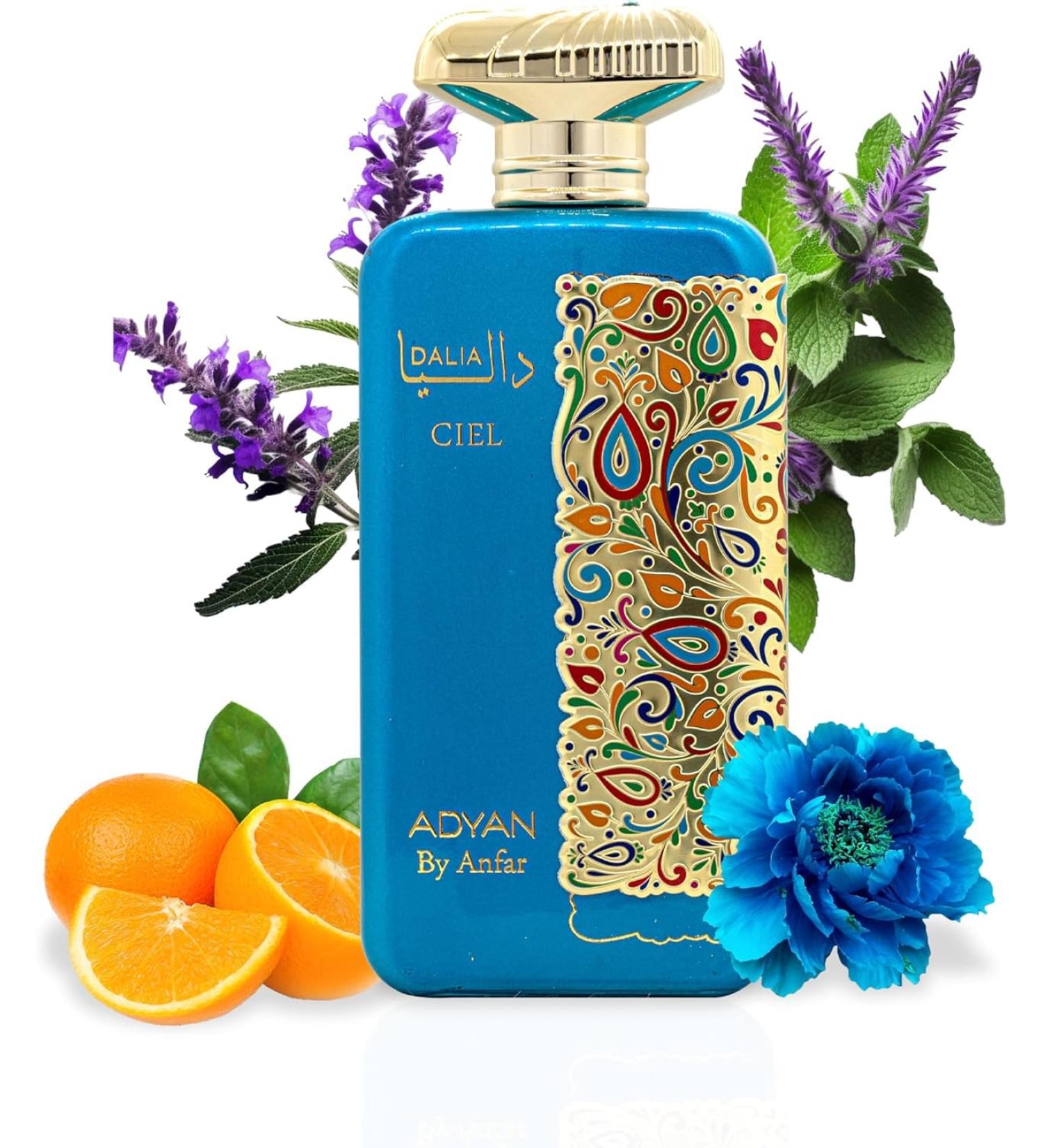 Adyan Dalia Ciel Extrait de Parfum for Women - Original Fragrance From Dubai - With Top notes of Orange Mandarin Orange Litchi Rhubarb Bergamot & Nutmeg - Buy Online on GoSupps.com