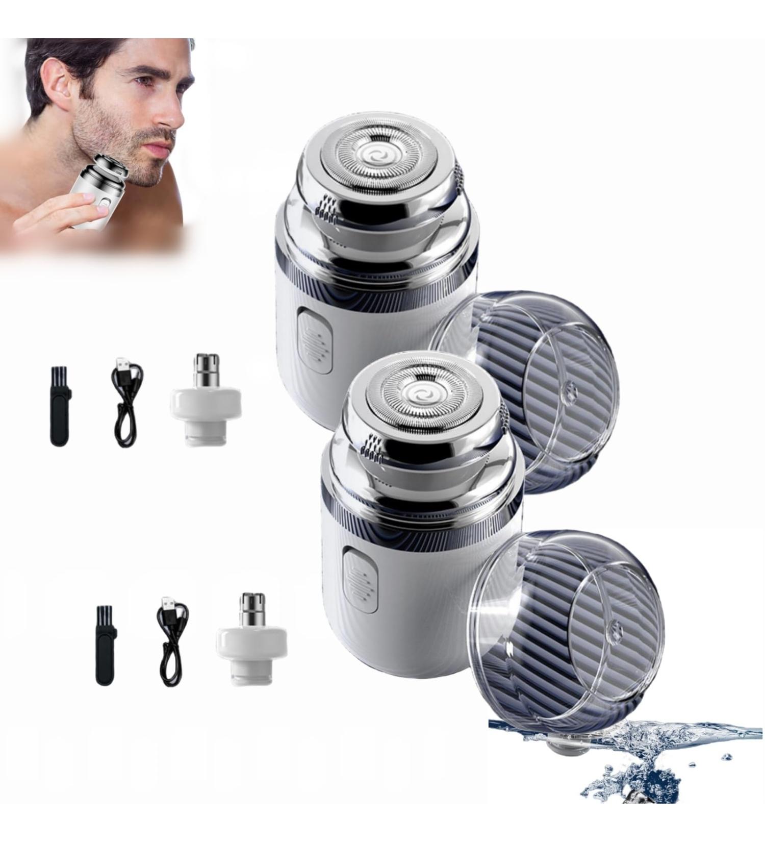 Cohbskj Portable Multifunctional Capsule Shaver Capsule Razor 2 In 1 Capsule Mini Shaver For Men Type-C Charging Beard Razor Washable Men's Electric Shaver (2PCS-B) - Buy Online on GoSupps.com
