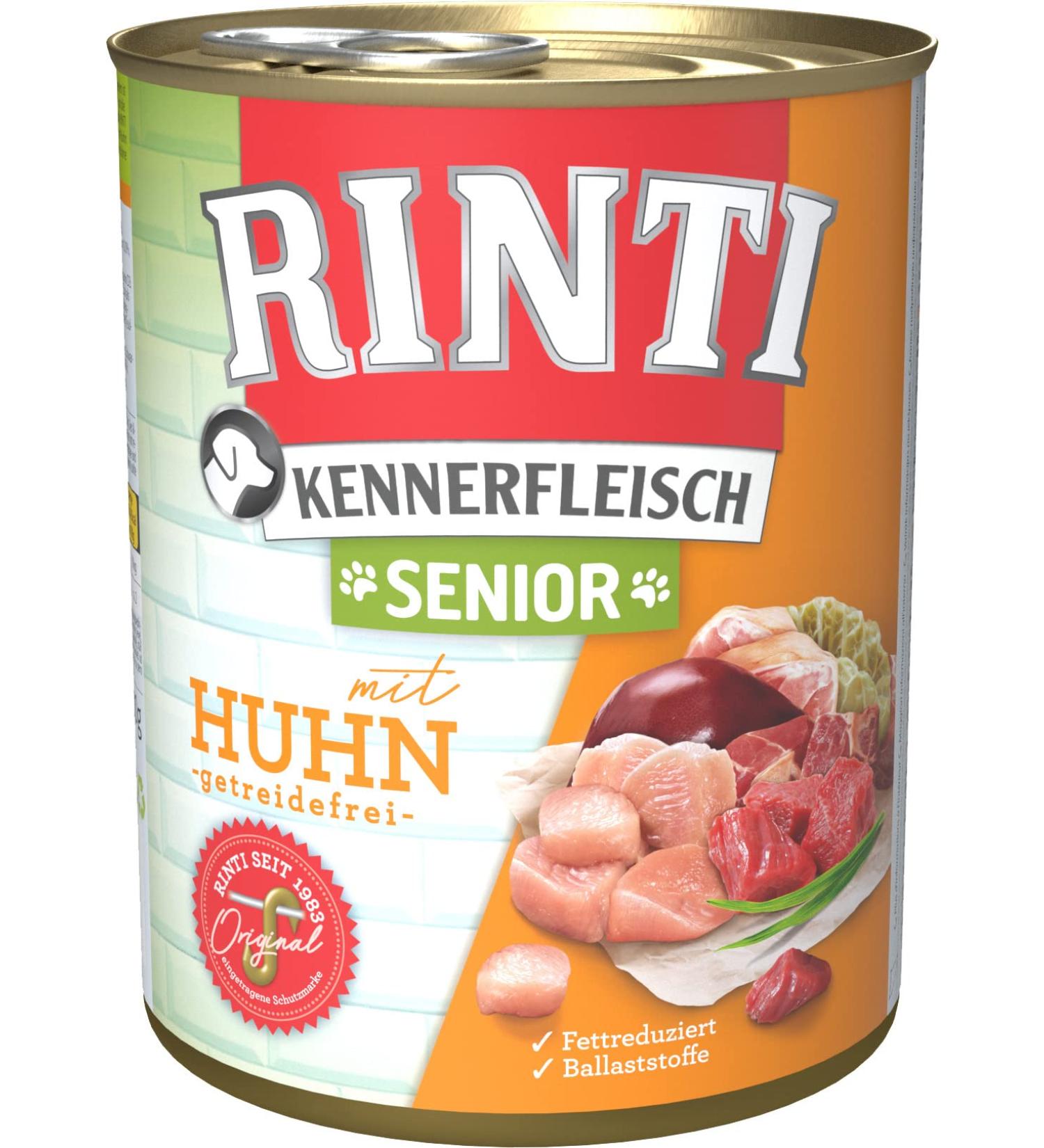 RINTI Kennerfleisch Senior + Chicken 12 x 800 g