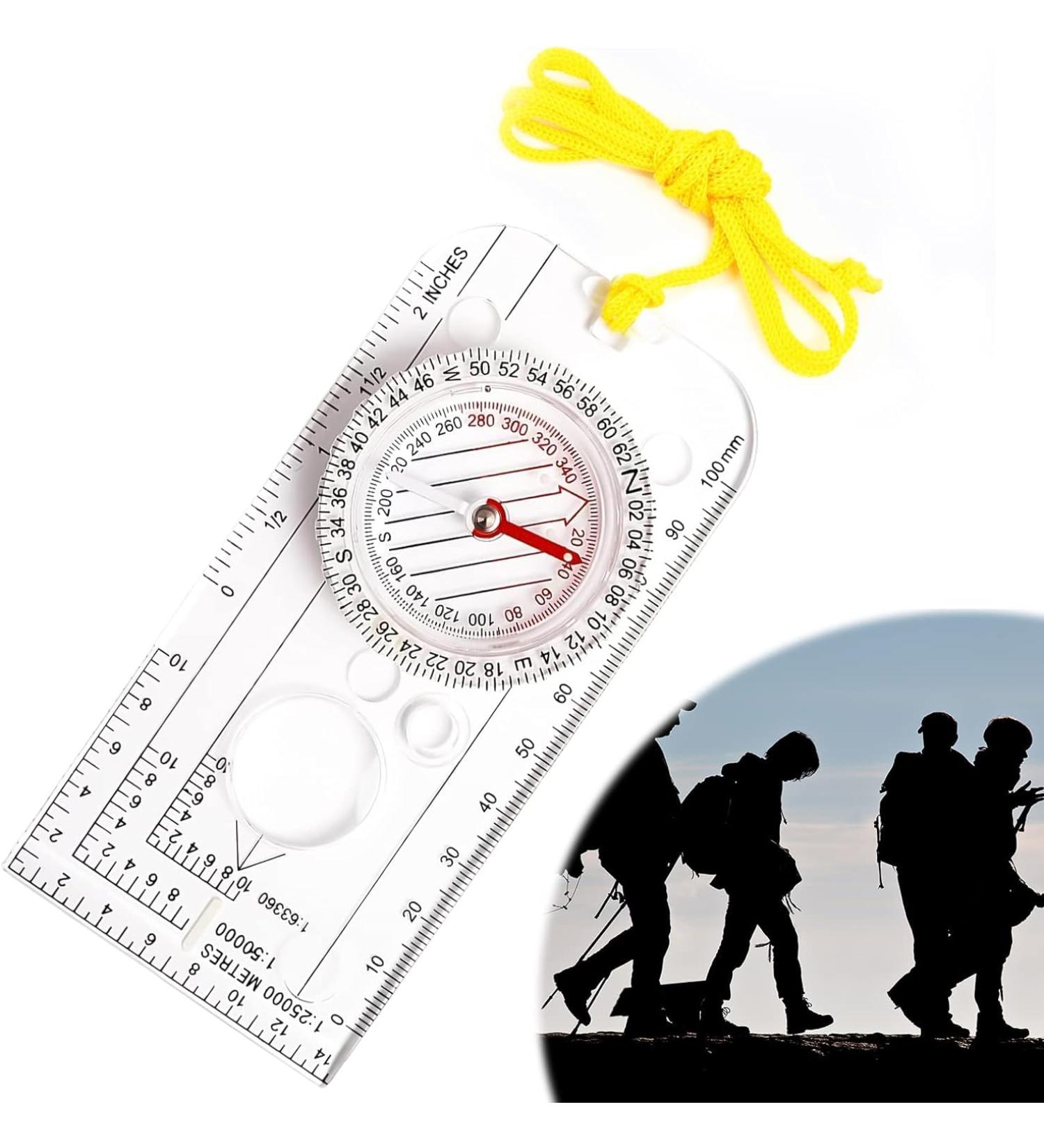 Navigation Compass for Kids & Adults | Outdoor Expedition Hiking Camping & Scout Use - Buy Online on GoSupps.com